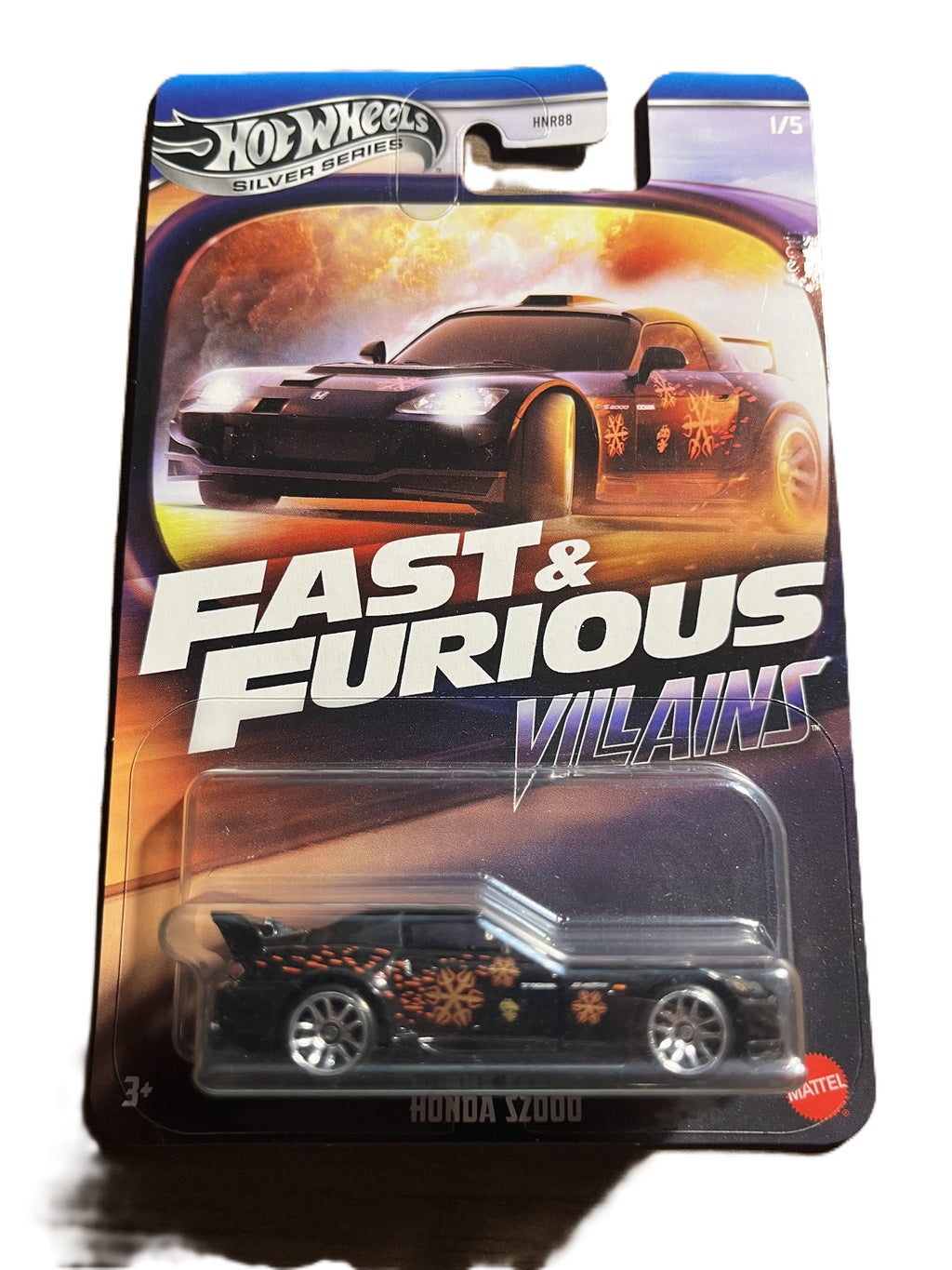 Hot Wheels JBY34 - Honda S2000 - Fast & Furious - Villains 1/5 - long Card Silver Series