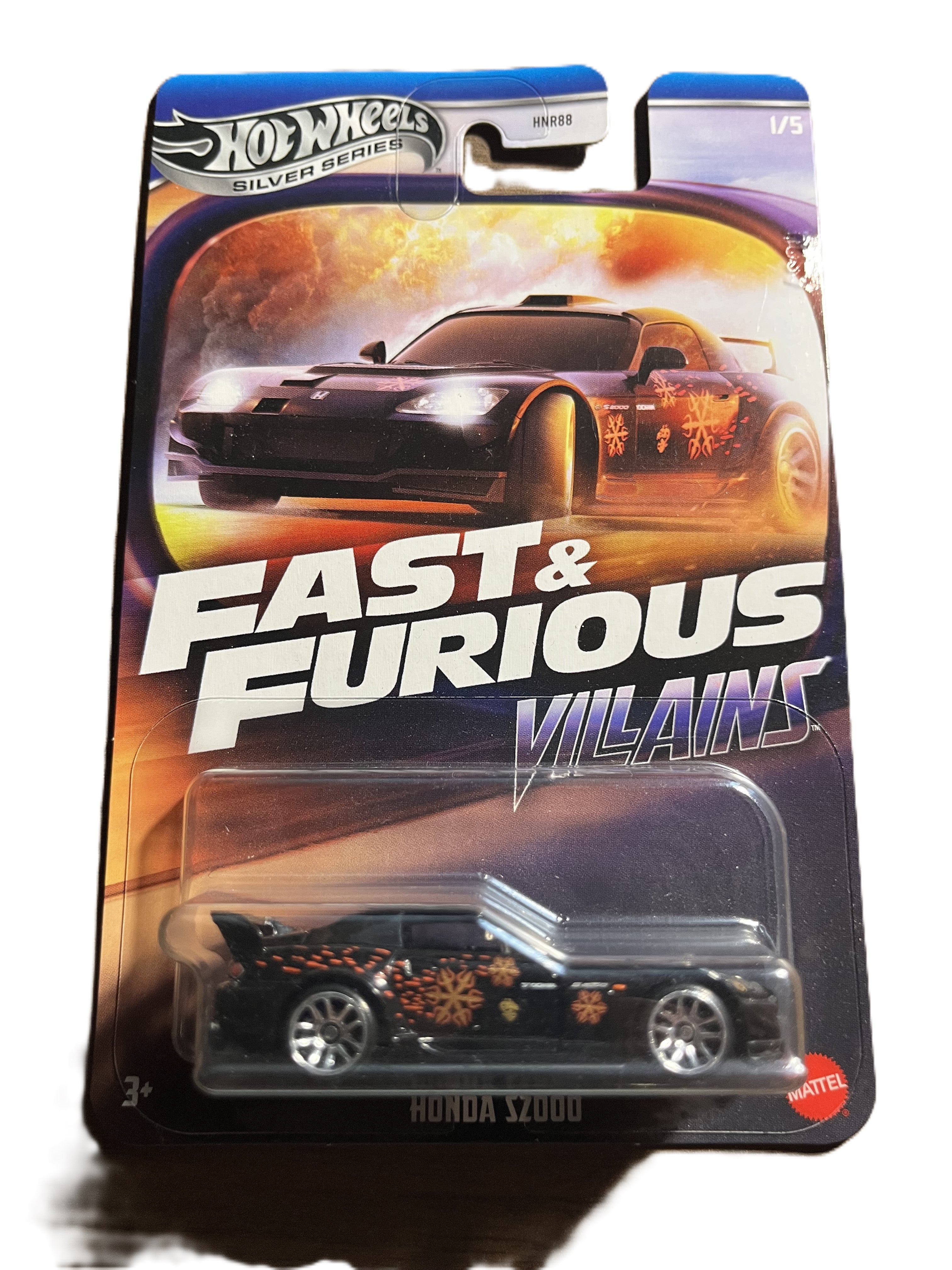 Hot Wheels JBY34 - Honda S2000 - Fast & Furious - Villains 1/5 - long Card Silver Series