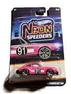 Hot Wheels JKY00 - 71 Porsche 911 - Neon Speeders 8/8 - long Card Silver Series