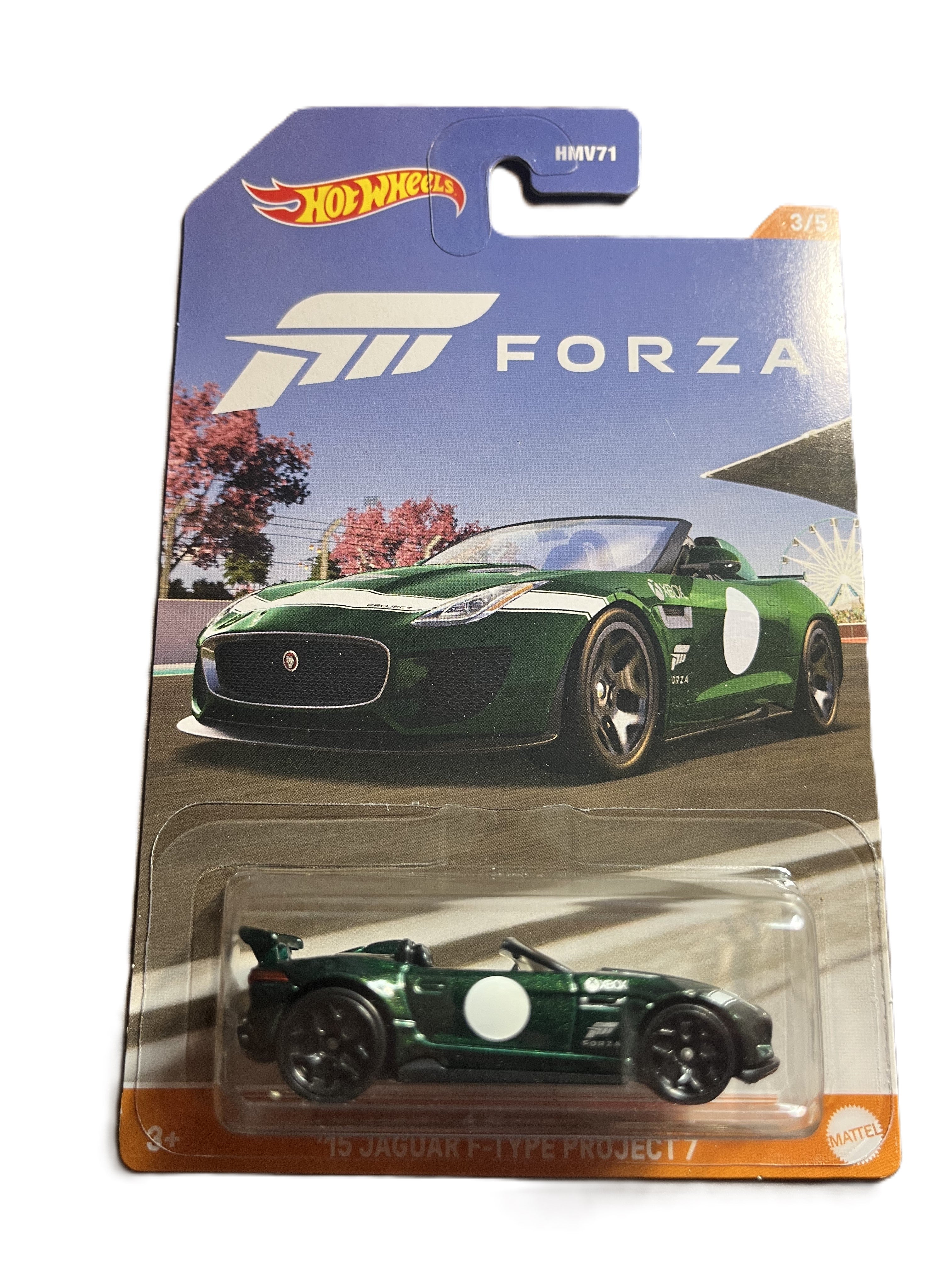 Hot Wheels HLK27 - 15 Jaguar F-Type Projekt 7 - Forza 3/5 - long Card