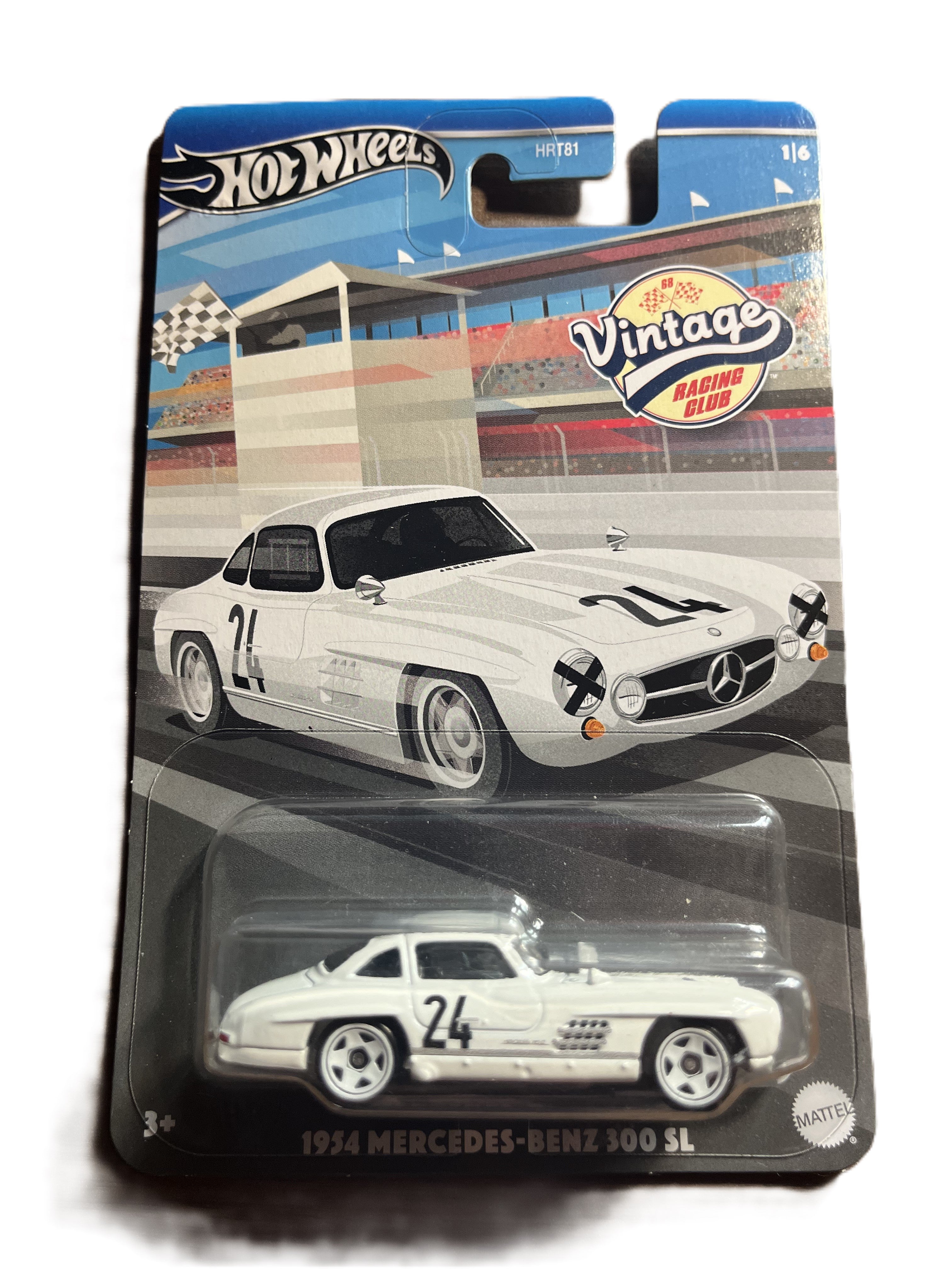 Hot Wheels HRV00 - 1954 Mercedes-Benz 300 SL - Vintage Racing Club 1/6 - long Card