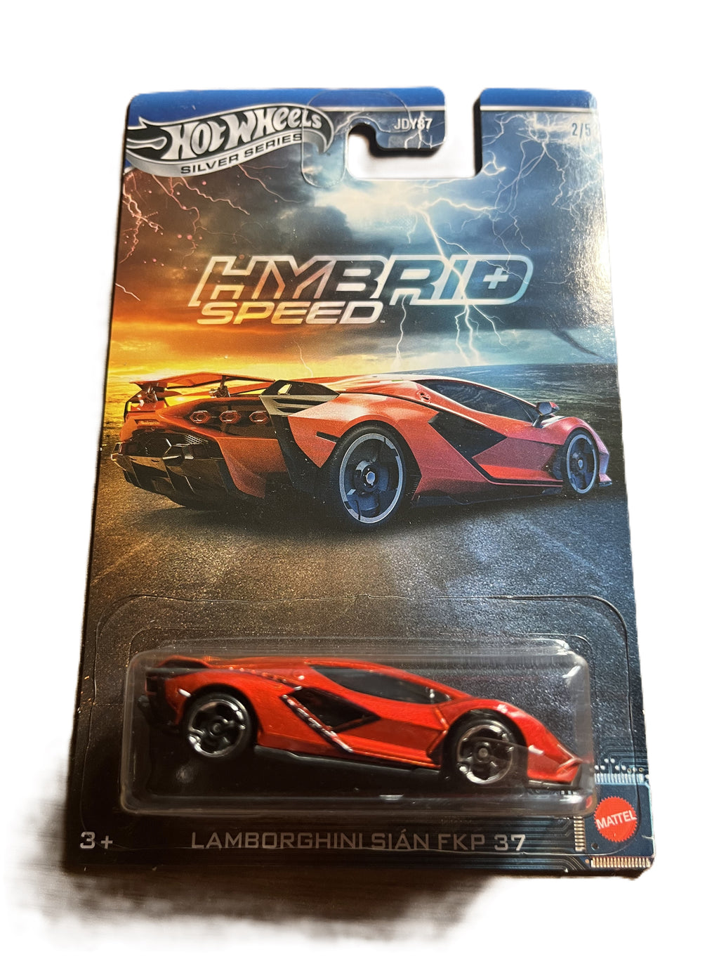 Hot Wheels JCB77 - Lamborghini Sian FKP 37 - Hybrid Speed 2/5 - long Card Silver Series
