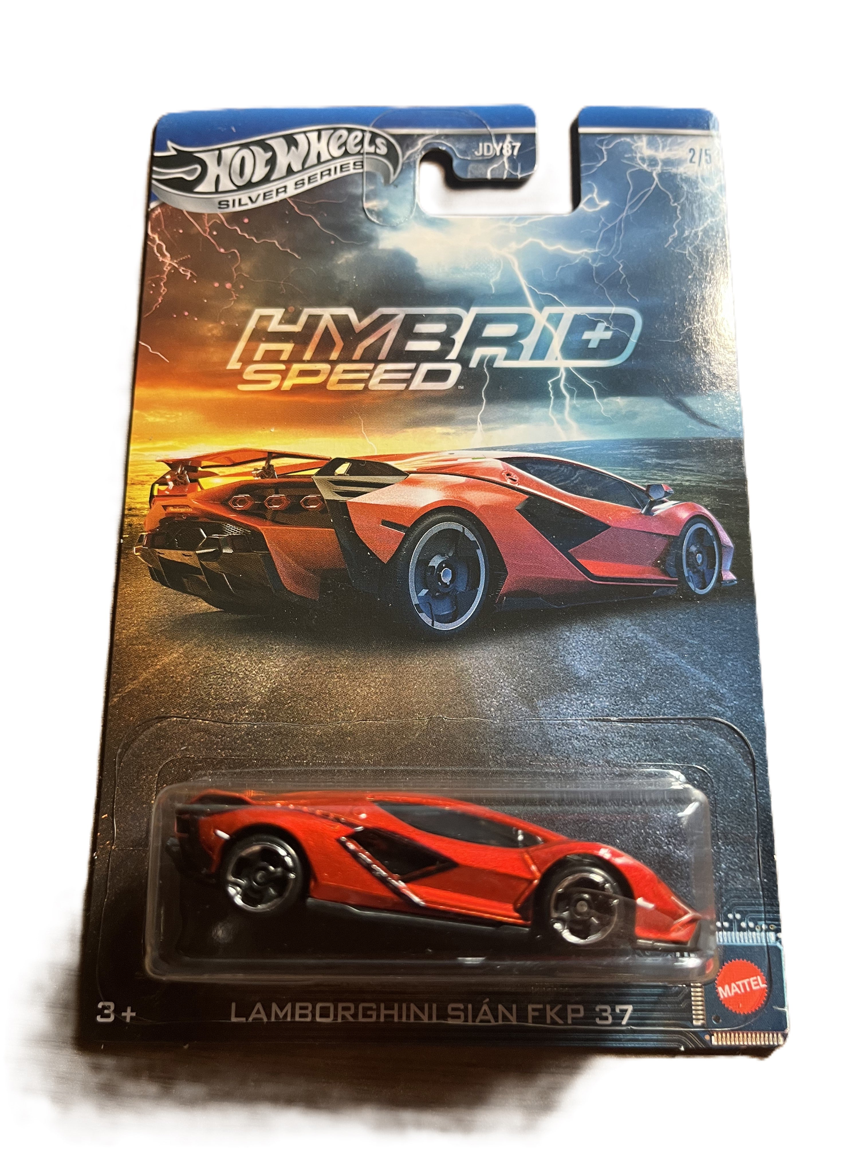 Hot Wheels JCB77 - Lamborghini Sian FKP 37 - Hybrid Speed 2/5 - long Card Silver Series