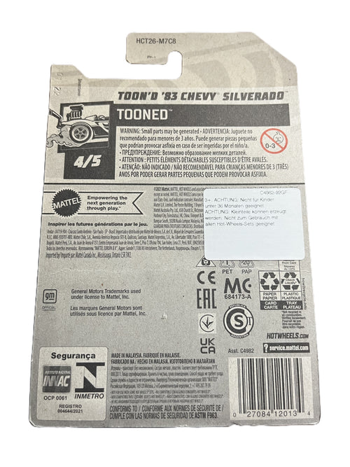 Hot Wheels HCT26 - Toond 83 Chevy Silverado - long Card