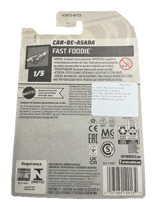 Hot Wheels HCW72 - Car-de-Asada - long Card