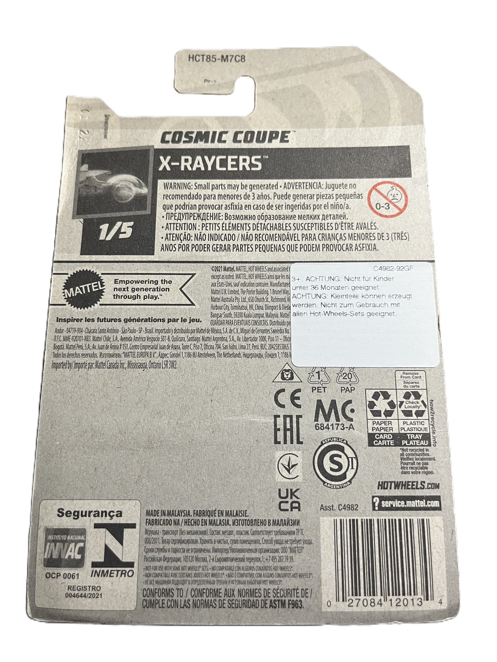 Hot Wheels HCT85 - Cosmic Coupe - long Card