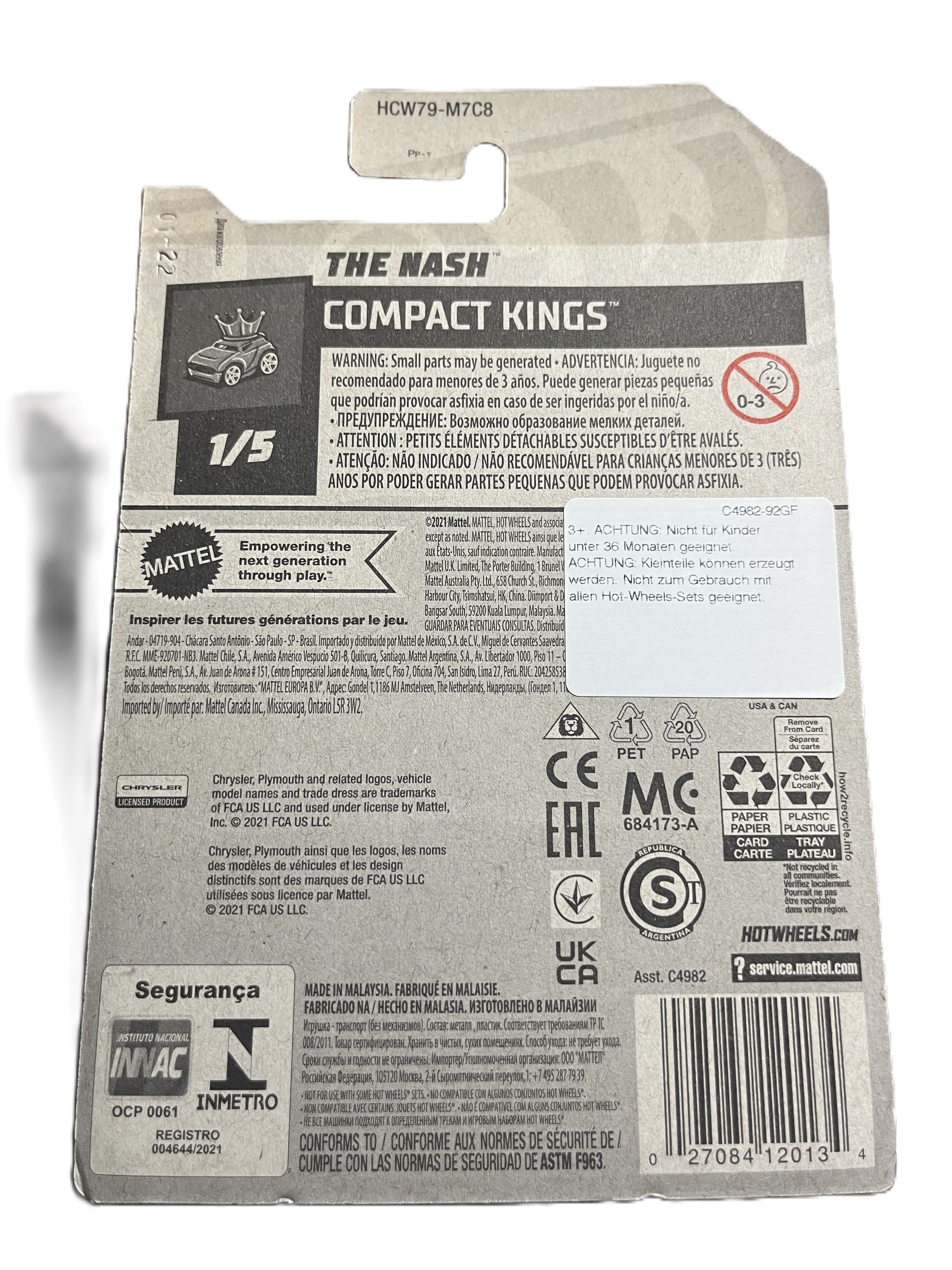 Hot Wheels HCW79 - The Nash - long Card