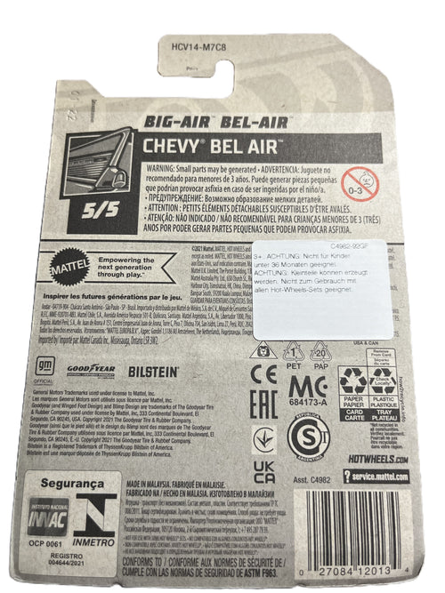 Hot Wheels HCV14 - Big-Air Bel-Air - long Card