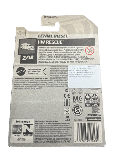 Hot Wheels HCT84 - Lethal Diesel - long Card