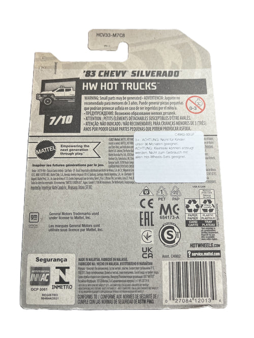 Hot Wheels HCV33 - 83 Chevy Silverado - long Card