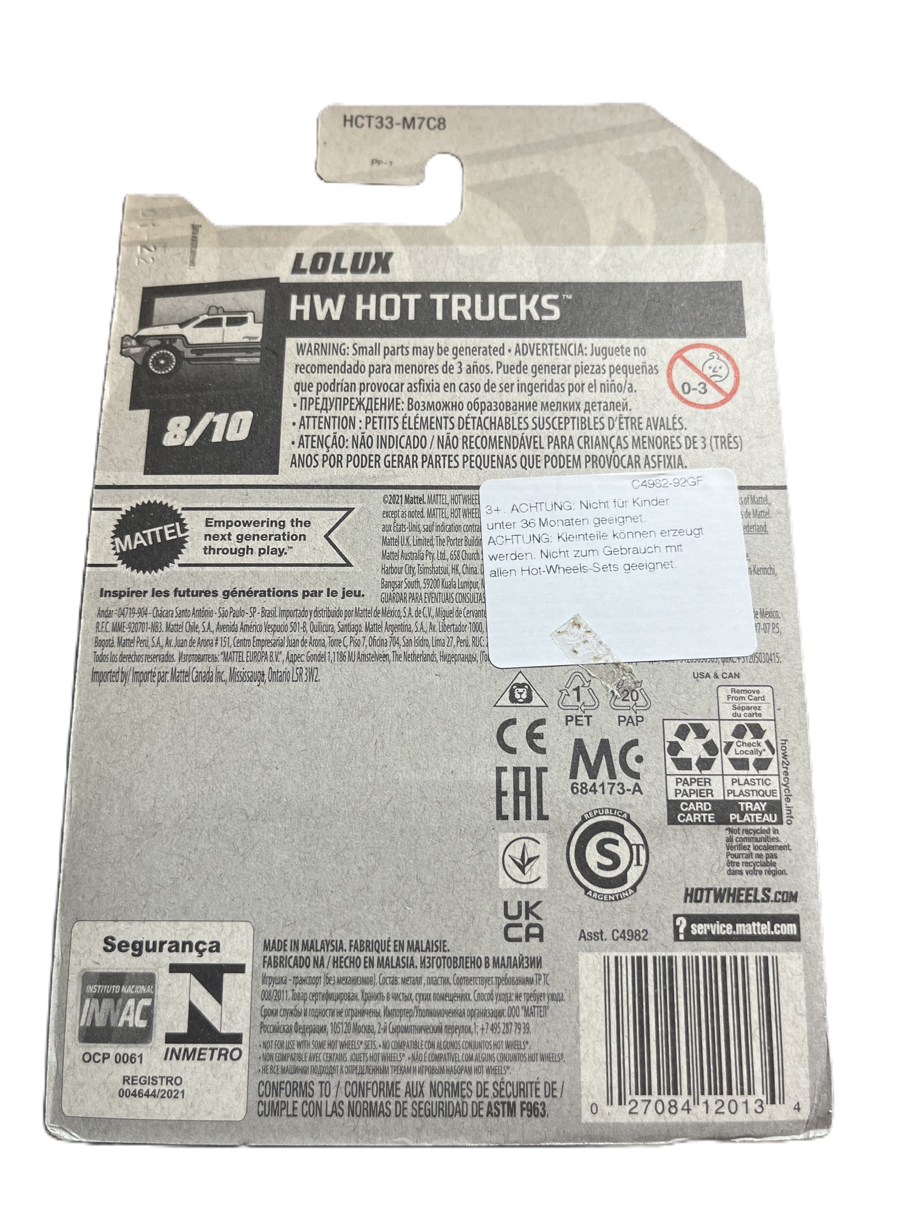Hot Wheels HCT33 - Lolux - long Card