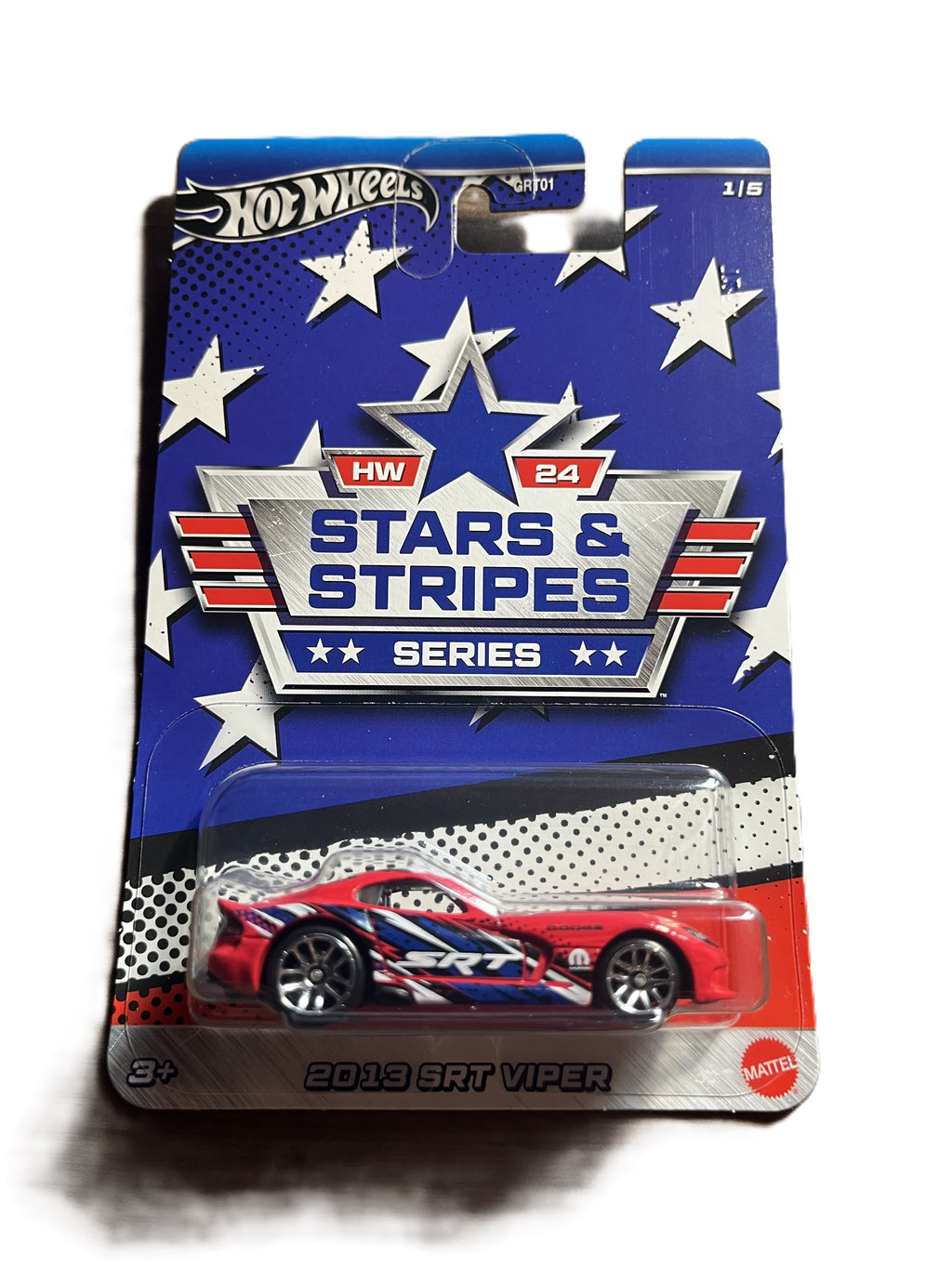 Hot Wheels HRW62 - 2013 SRT Viper - Stars & Stripes 1/5 - long Card