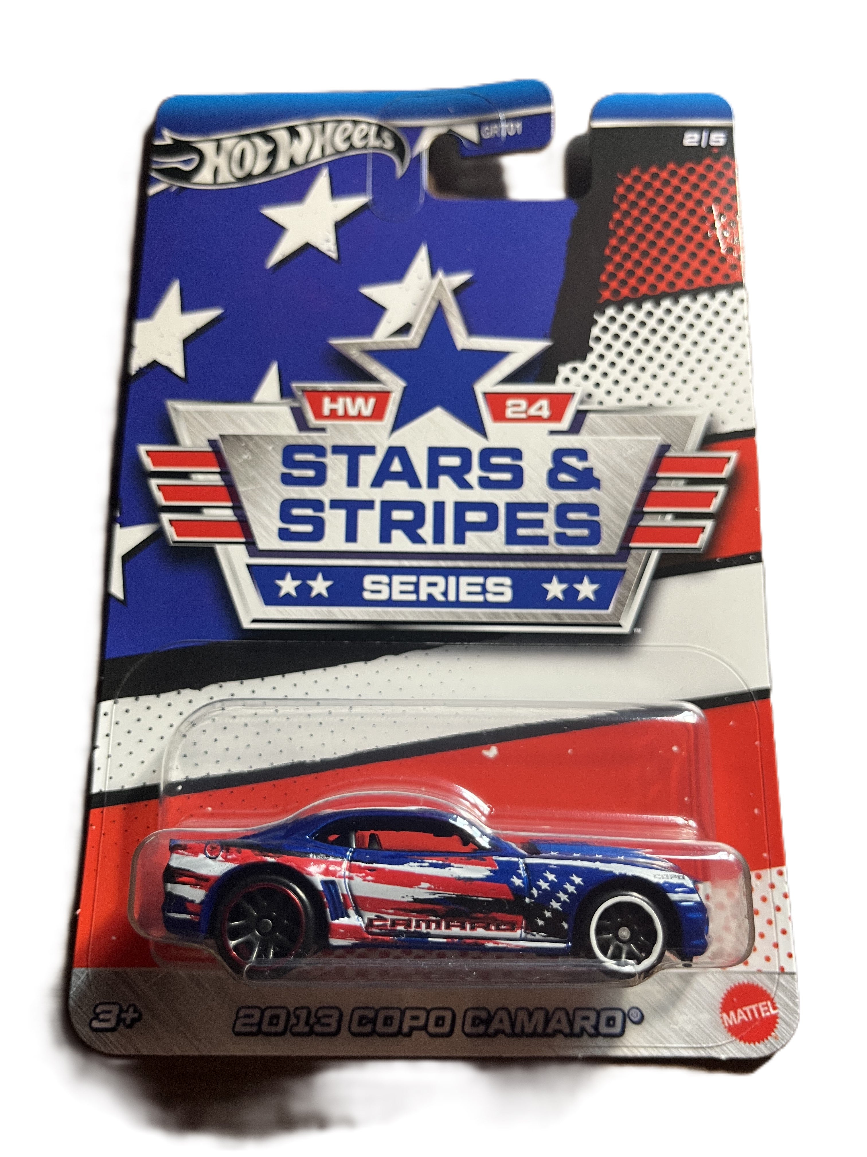 Hot Wheels HRW63 - 2013 Copo Camaro - Stars & Stripes 2/5 - long Card