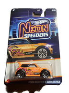 Hot Wheels JBY96 - Mini Cooper S Challenge - Neon Speeders 5/8 - long Card