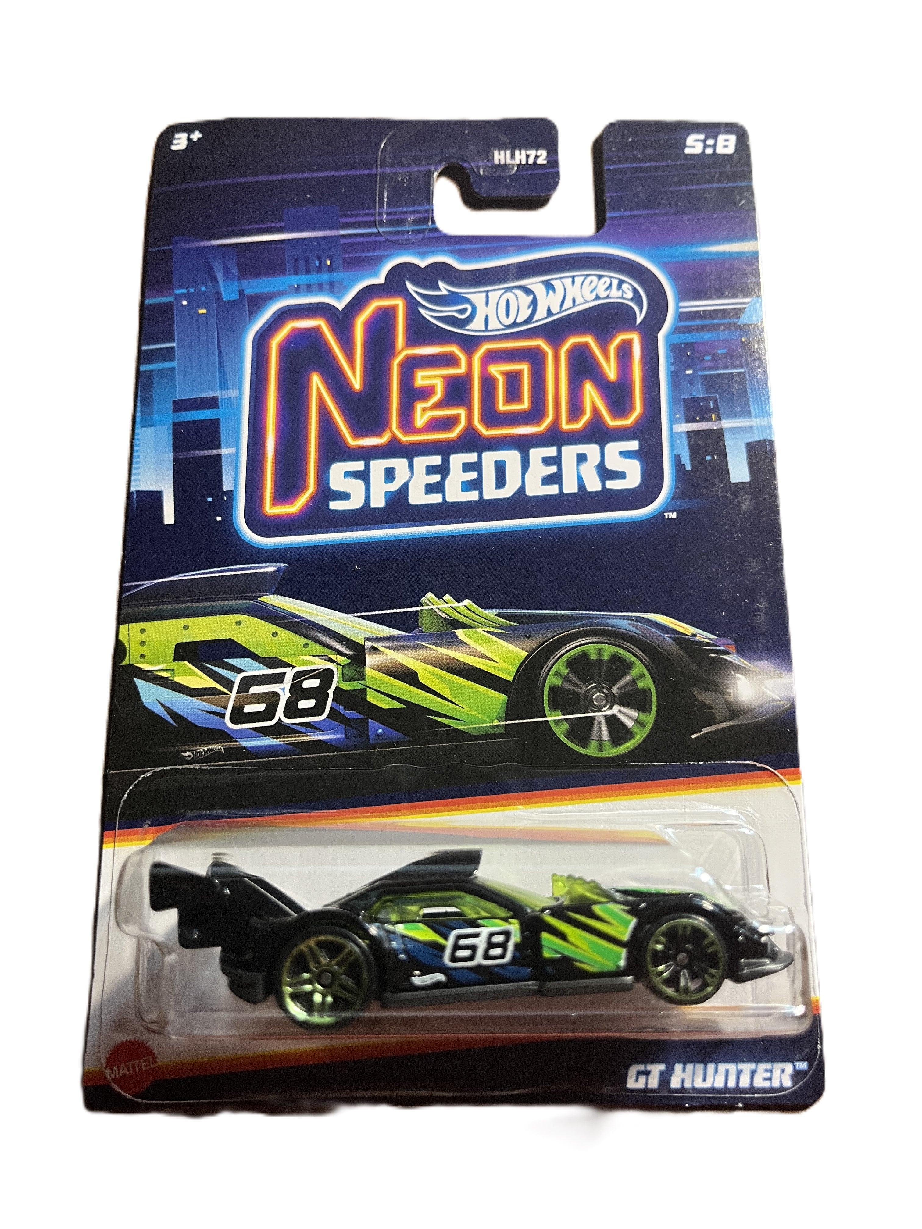 Hot Wheels HLH77 - GT Hunter - Neon Speeders 5/8 - long Card