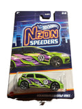 Hot Wheels HLH74 - Volkswagen Golf MK7 - Neon Speeders 2/8 - long Card