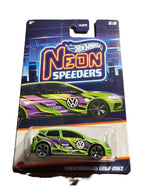 Hot Wheels HLH74 - Volkswagen Golf MK7 - Neon Speeders 2/8 - long Card