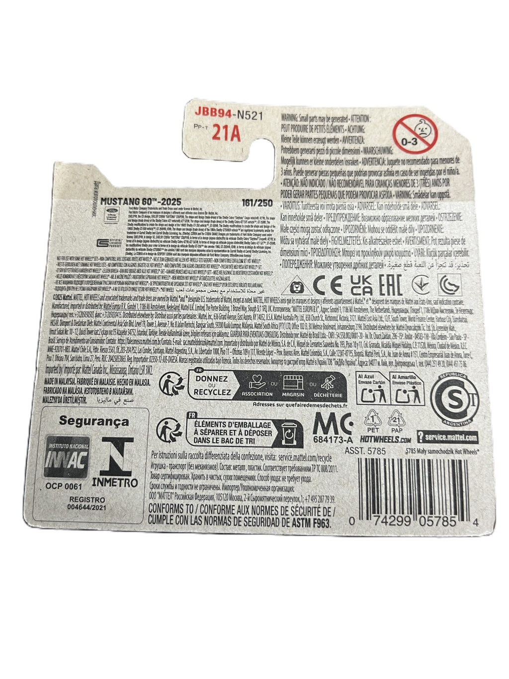 Hot Wheels JBB94 - 67 Shelby GT500 - short Card - 2025