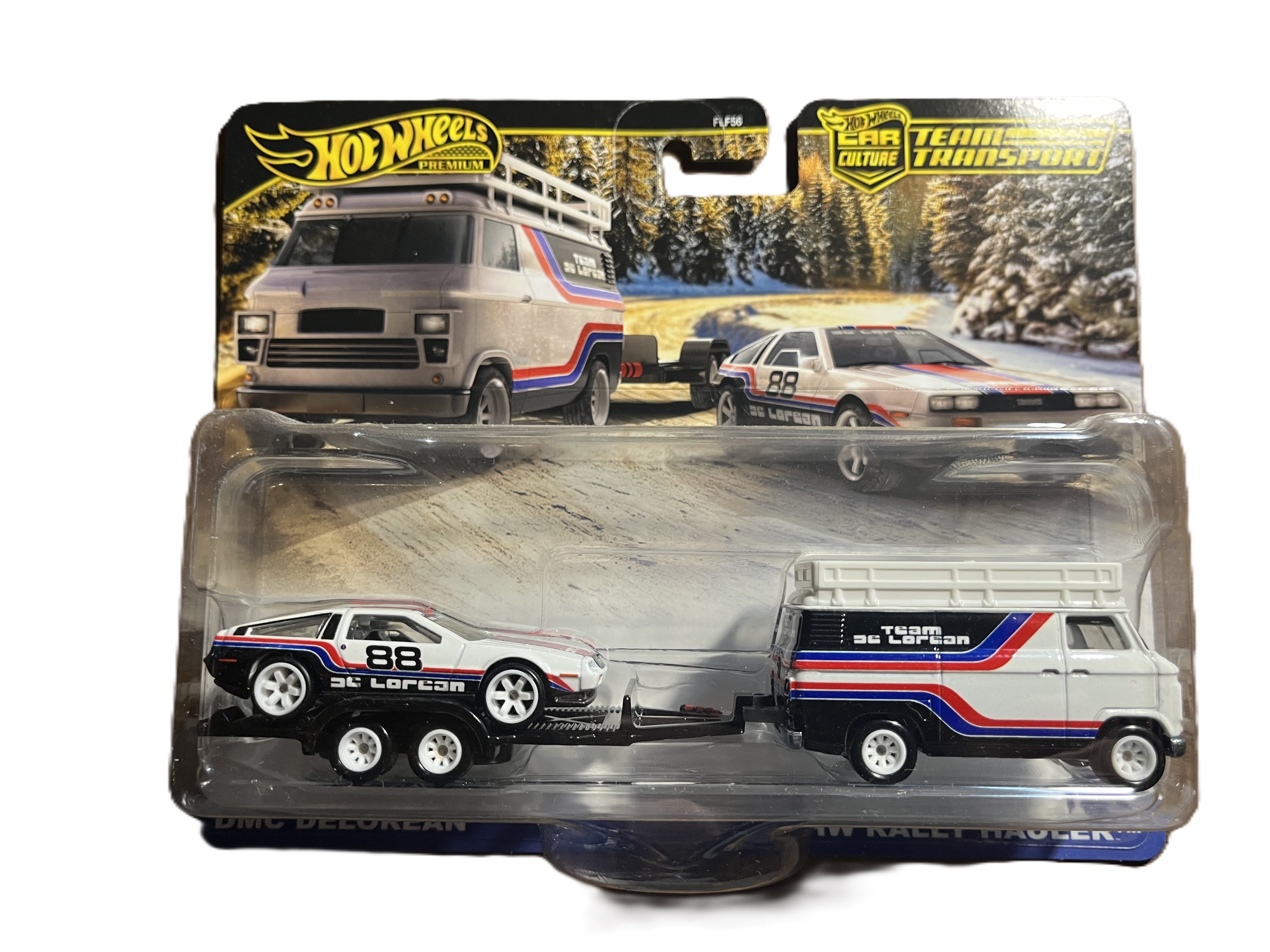Hot Wheels JBM35 - DMC Delorean - HW Rally Hauler - Team Transport 78 - Premium