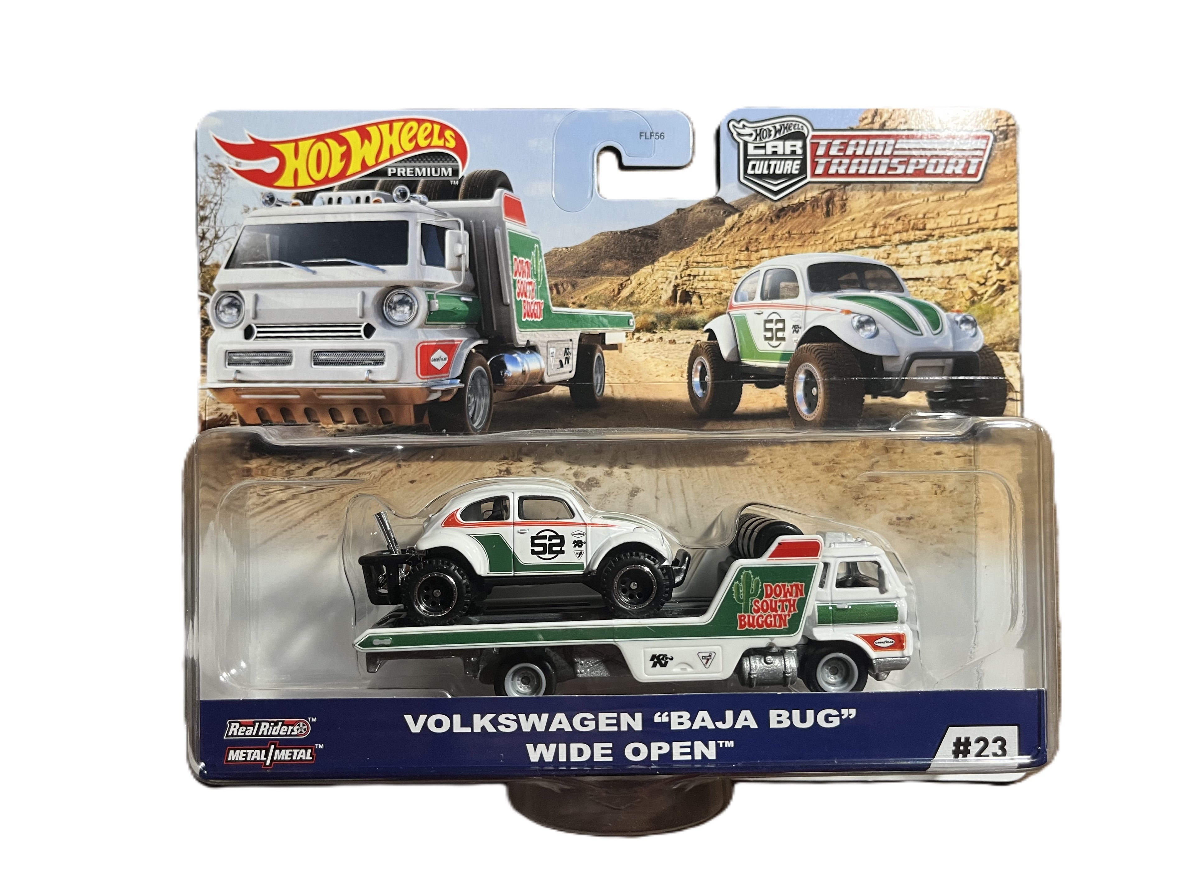 Hot Wheels GJT44 - Volkswagen Baja Bug - Wide Open - Team Transporter 23 - Premium
