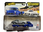 Hot Wheels HRV48 - Mercedes-Benz 300SL - 55 Mercedes-Benz Blaues Wunder - Team Transporter 70 - Premium