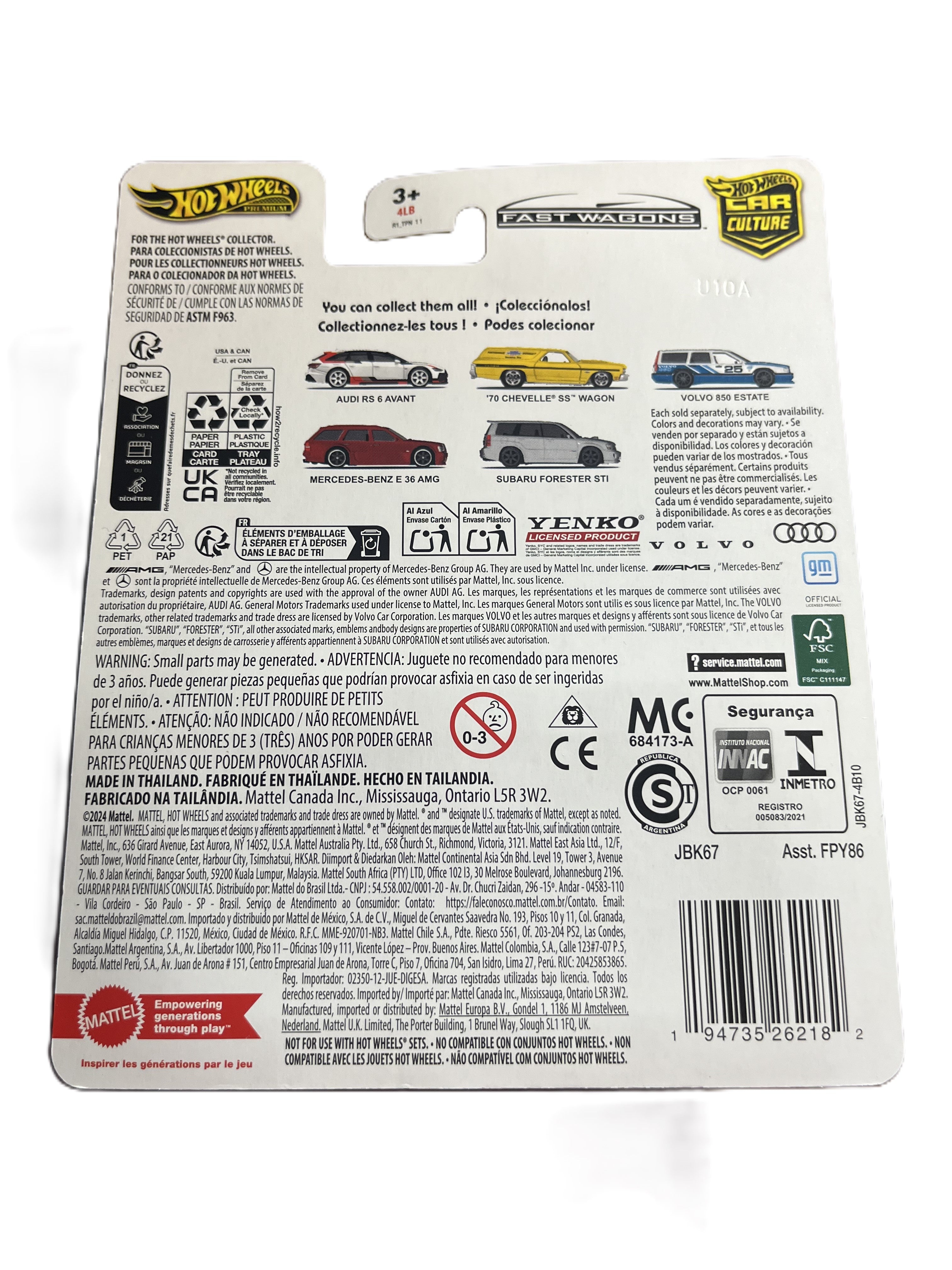Hot Wheels JBK67 - 70 Chevelle SS Wagon - Fast Wagons 2/5 - Premium