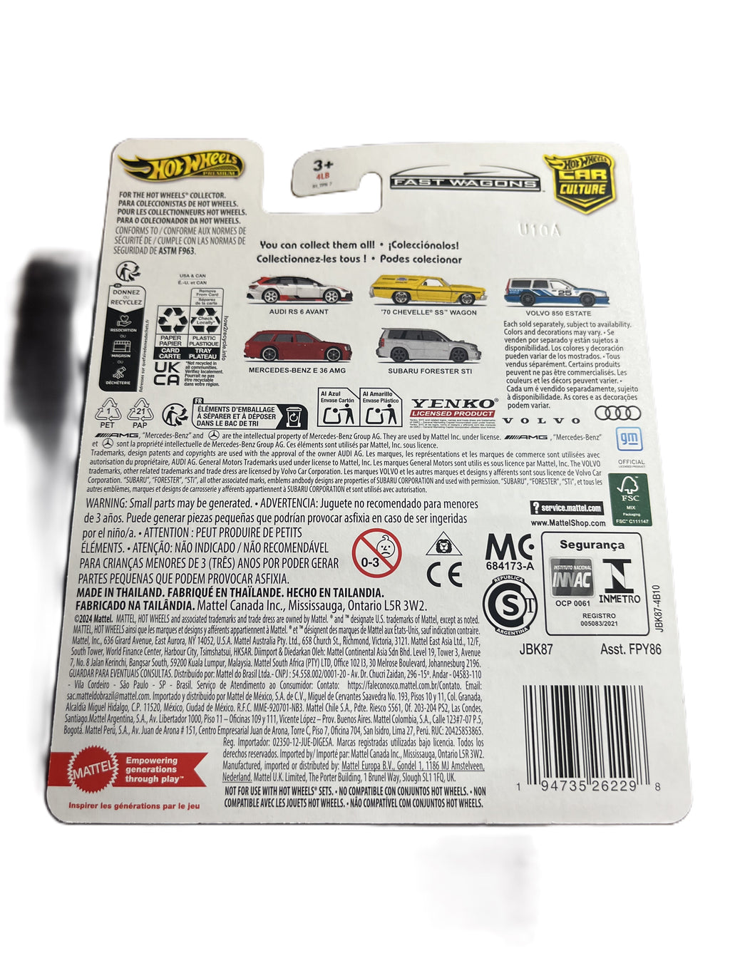 Hot Wheels JBK87 - Subaru Forester STI - Fast Wagons 5/5 - Premium