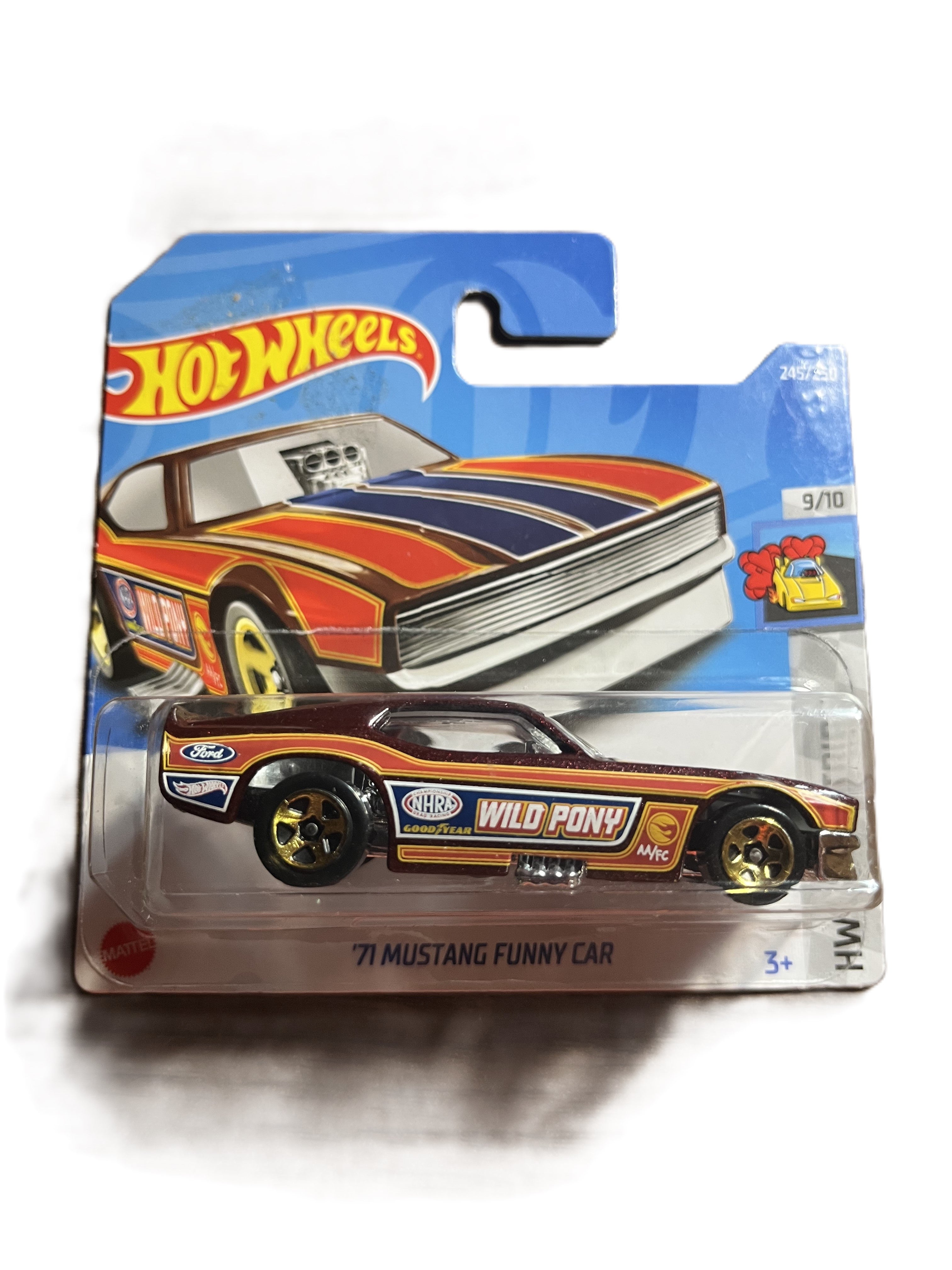 Hot Wheels HCX95 - 71 Mustang Funny Car - short Card - 2022 - Treasure Hunt