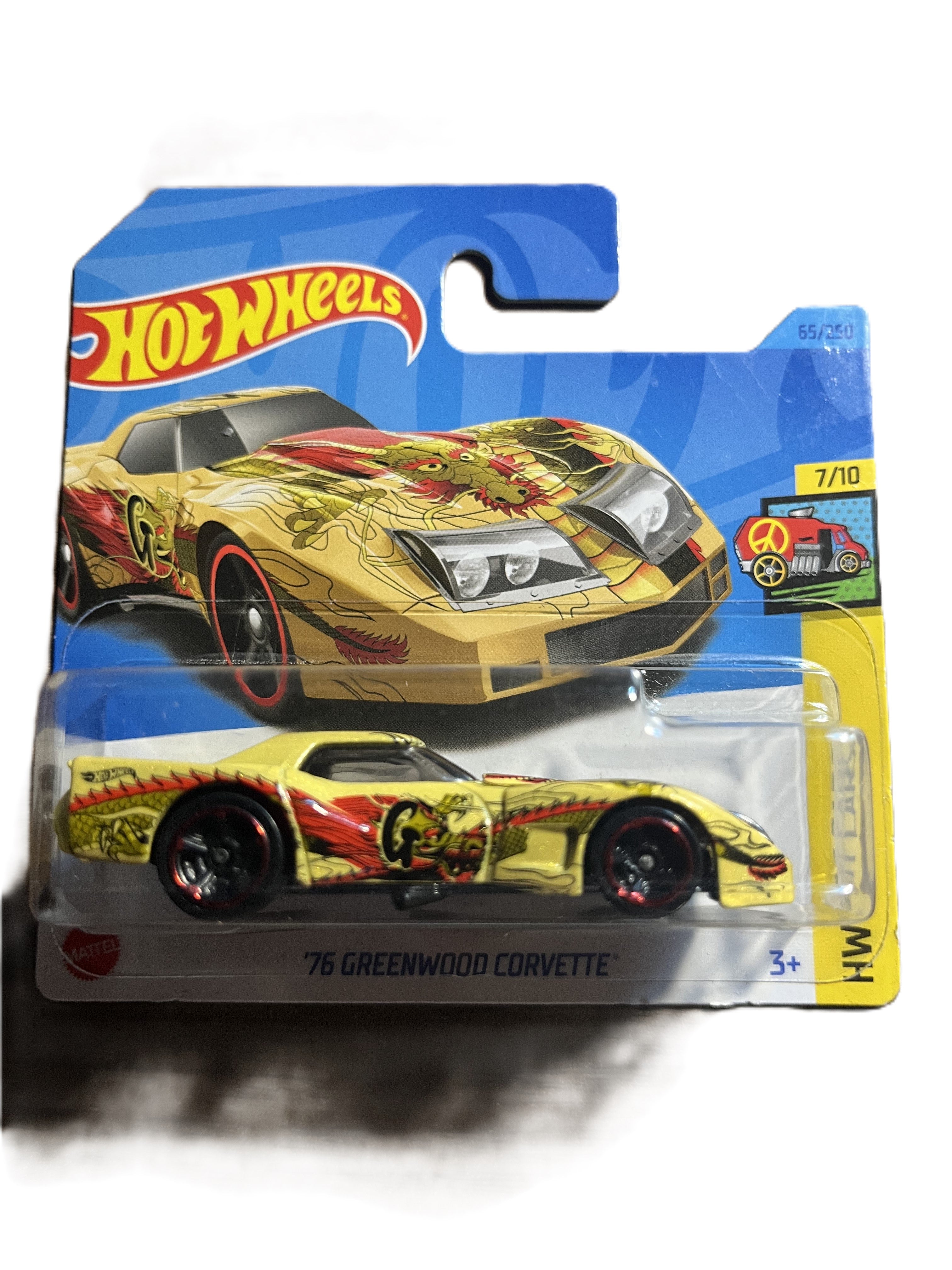 Hot Wheels HKH52 - 76 Greenwood Corvette - short Card - 2023