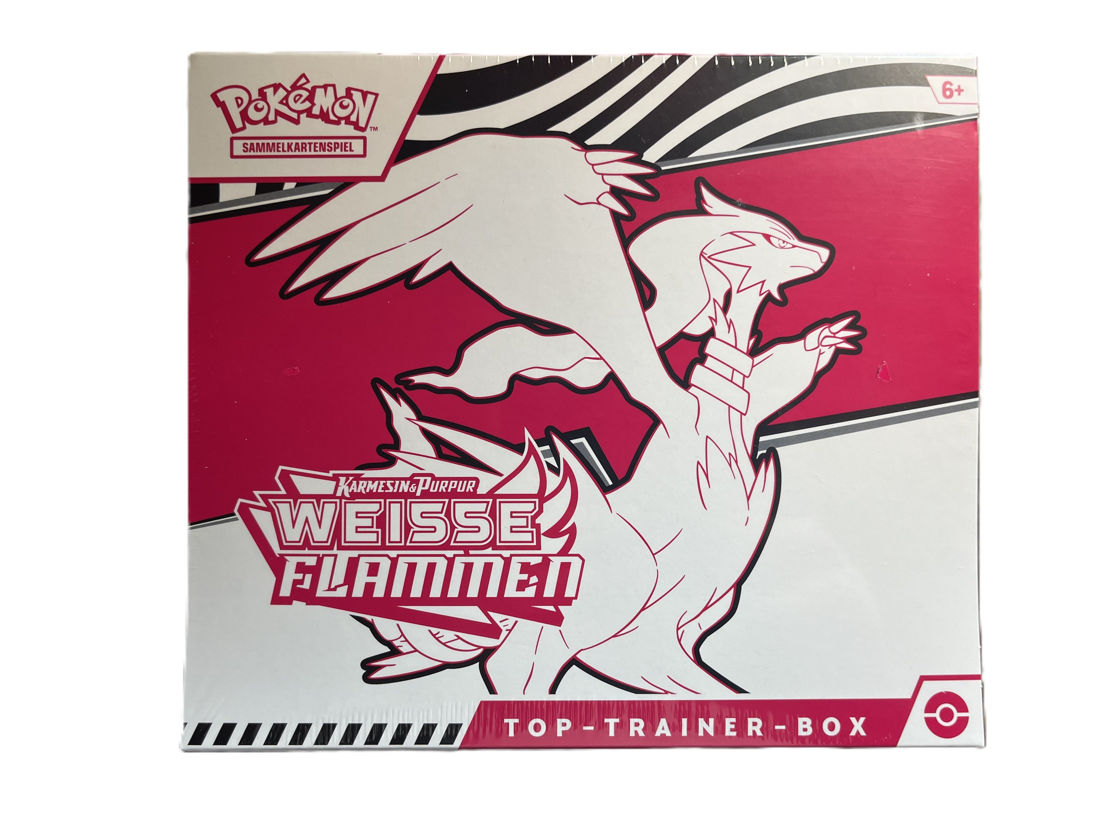 Pokémon Karmesin & Purpur Weisse Flammen Top Trainer Box - Deutsch
