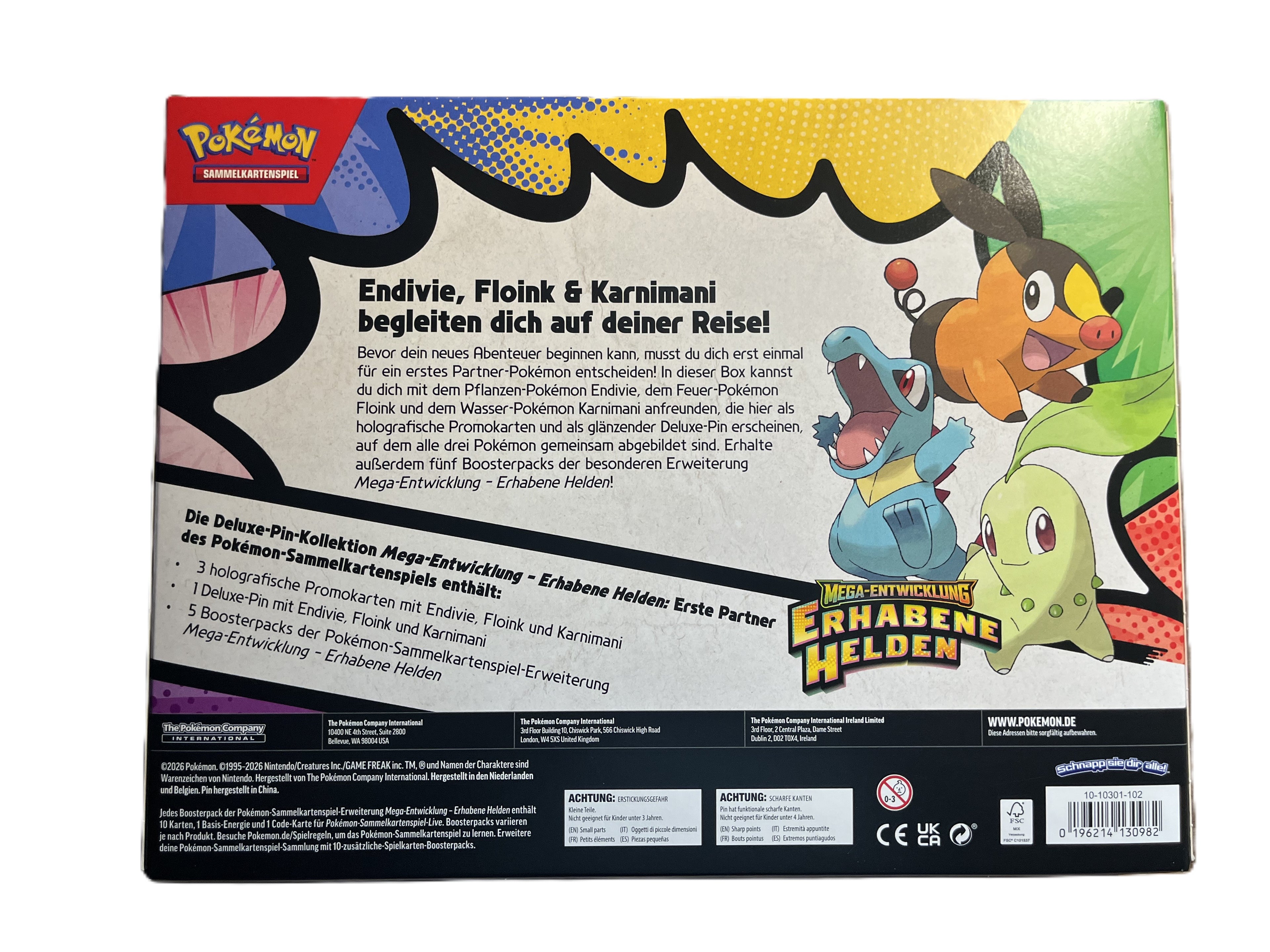 Pokemon - Mega-Entwicklung Erhabene Helden Deluxe-Pin Kollektion - Deutsch