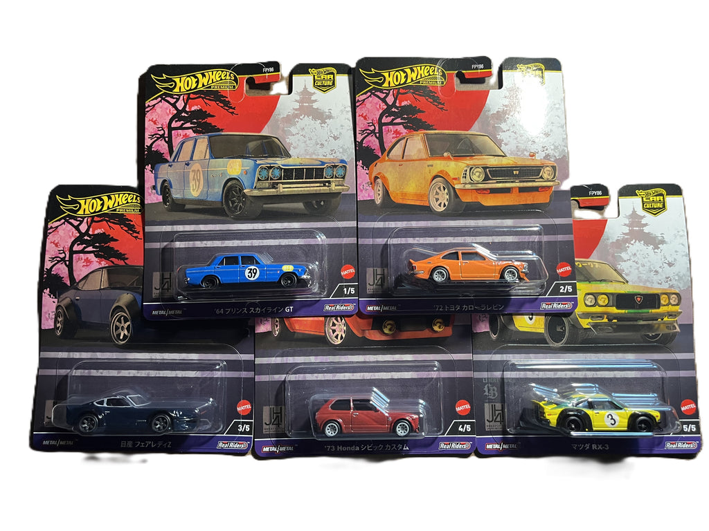 Hot Wheels FPY86 - Japan Historics 4 - komplettes 5er Set - Premium