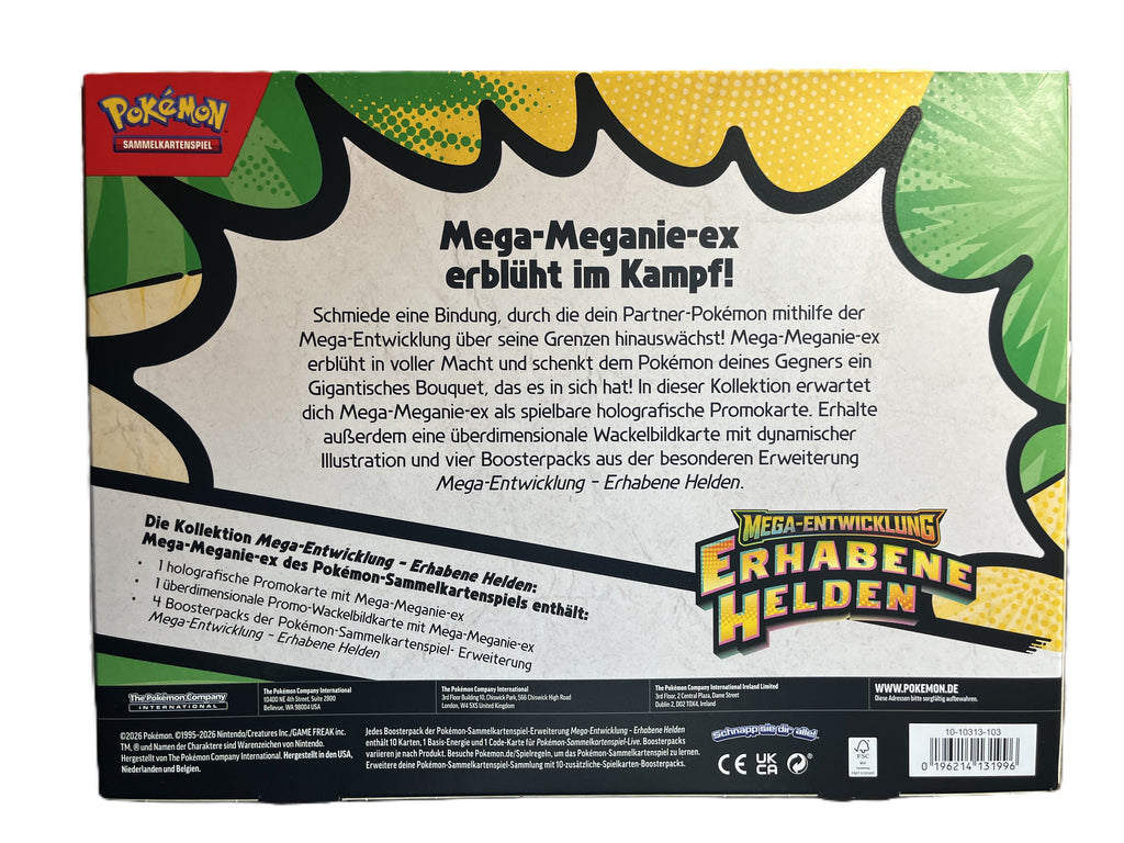 Pokemon - Erhabene Helden Mega-Meganie-ex Kollektion - Deutsch
