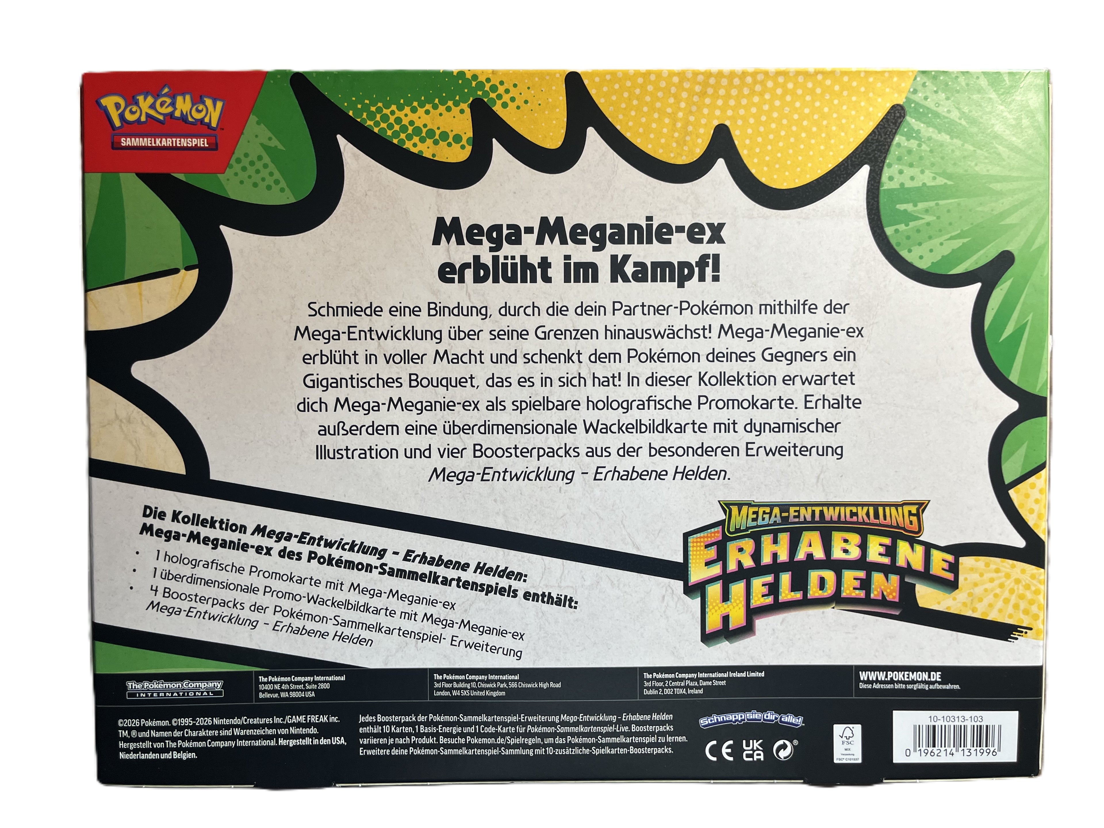 Pokemon - Erhabene Helden Mega-Meganie-ex Kollektion - Deutsch