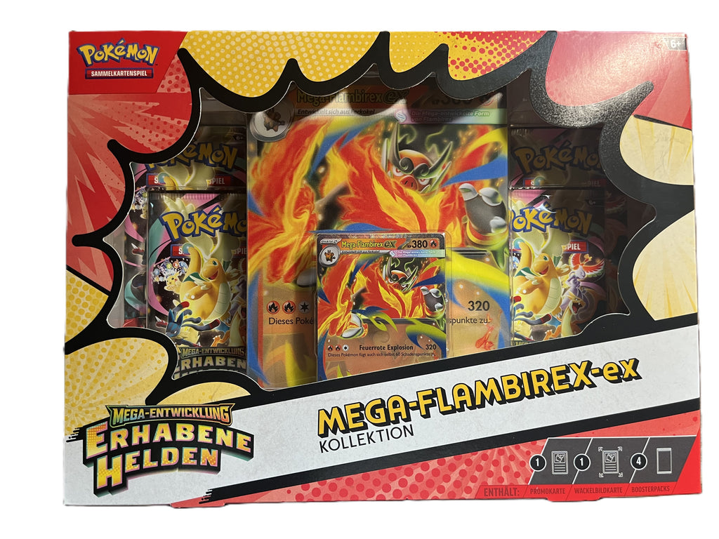 Pokemon - Erhabene Helden Mega-Flambirex-ex Kollektion - Deutsch