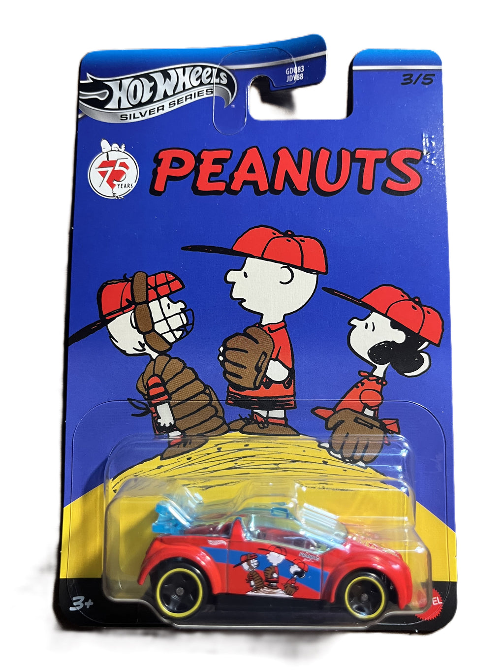 Hot Wheels GDG83 - Peanuts komplette 5er Serie - long Card Silver Series