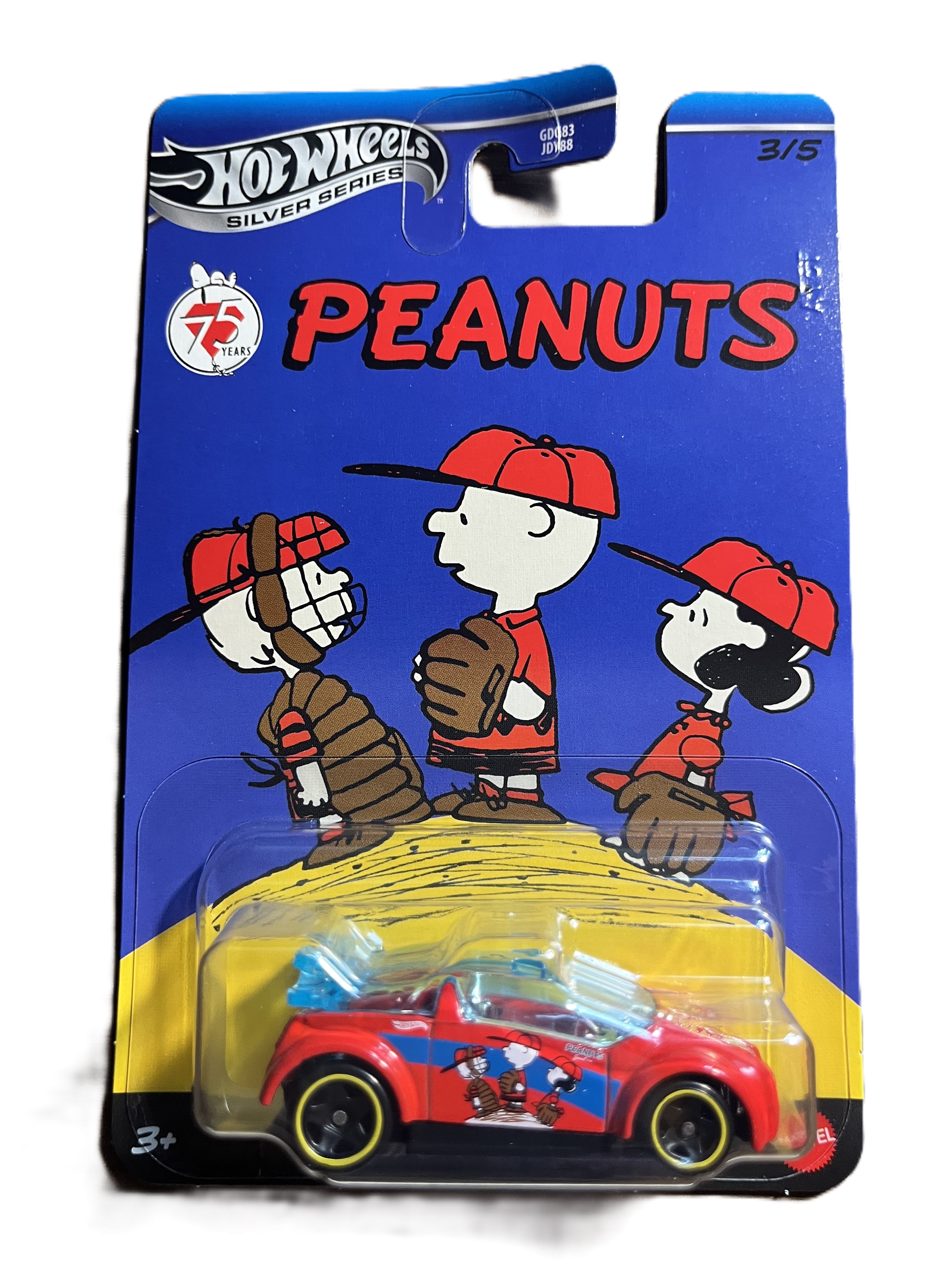 Hot Wheels GDG83 - Peanuts komplette 5er Serie - long Card Silver Series