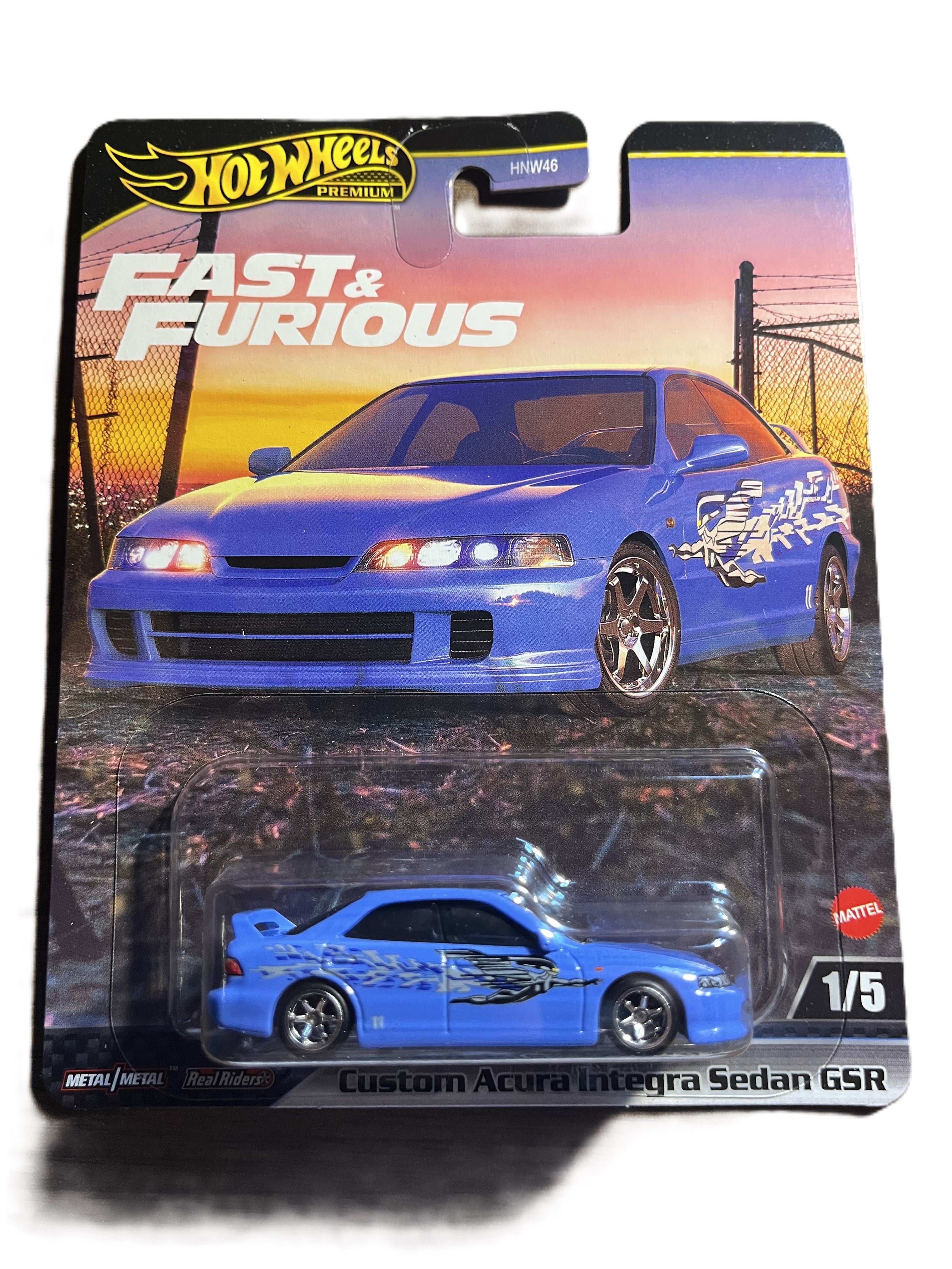 Hot Wheels JDJ13 - Custom Acura Integra Sedan GSR - Fast & Furious 1/5 - Premium