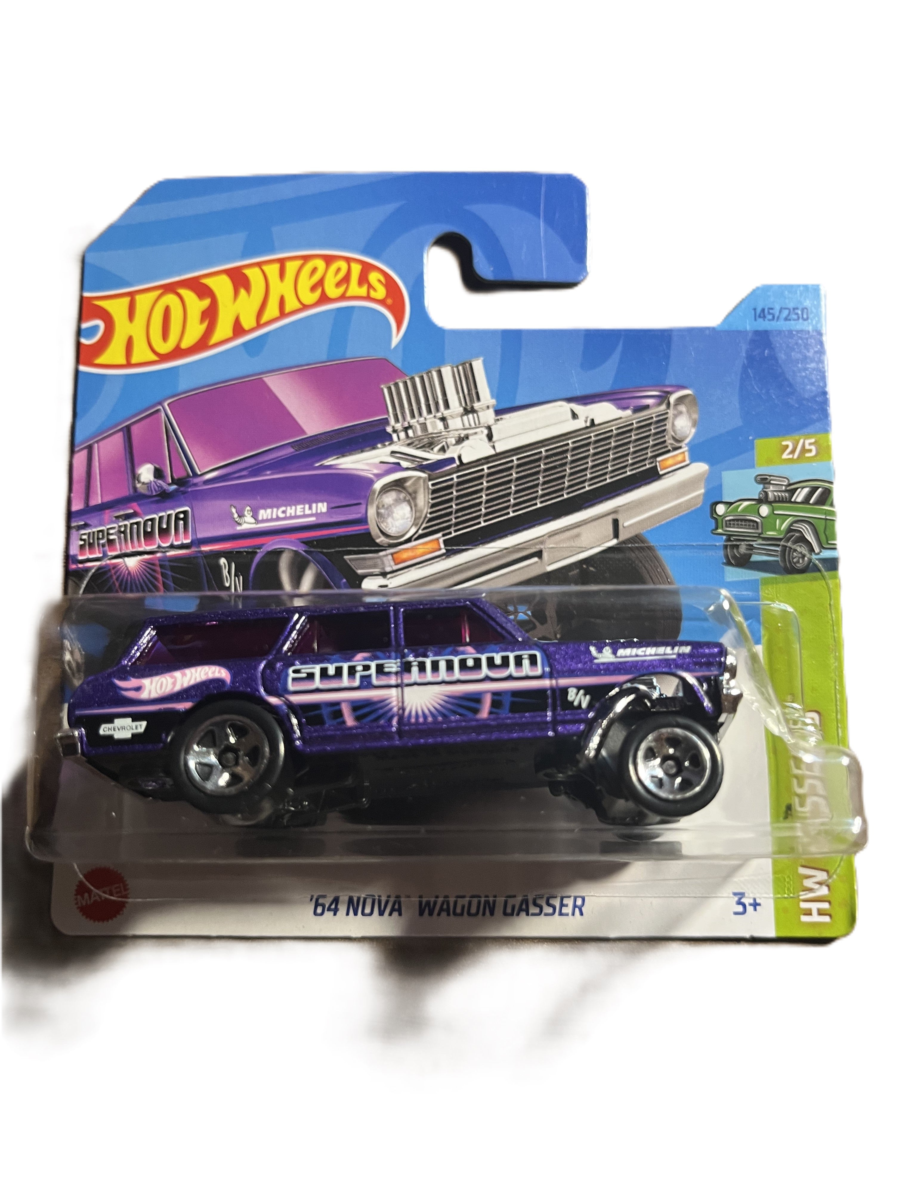 Hot Wheels HKH63 - 64 Nova Wagon Gasser - short Card - 2023