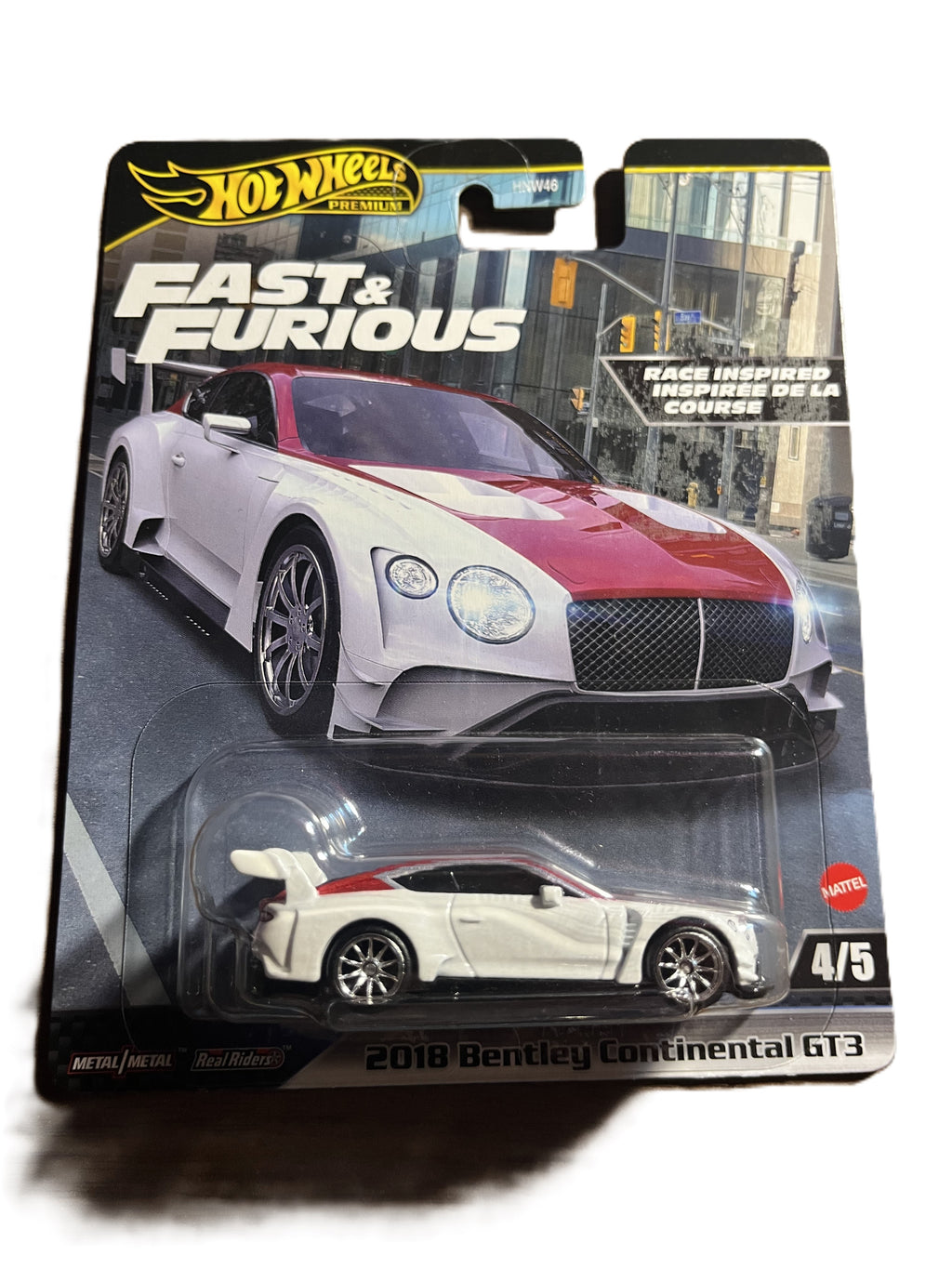Hot Wheels HVR63 - 2018 Bentley Continental GT3 - Fast & Furious 4/5 - Premium