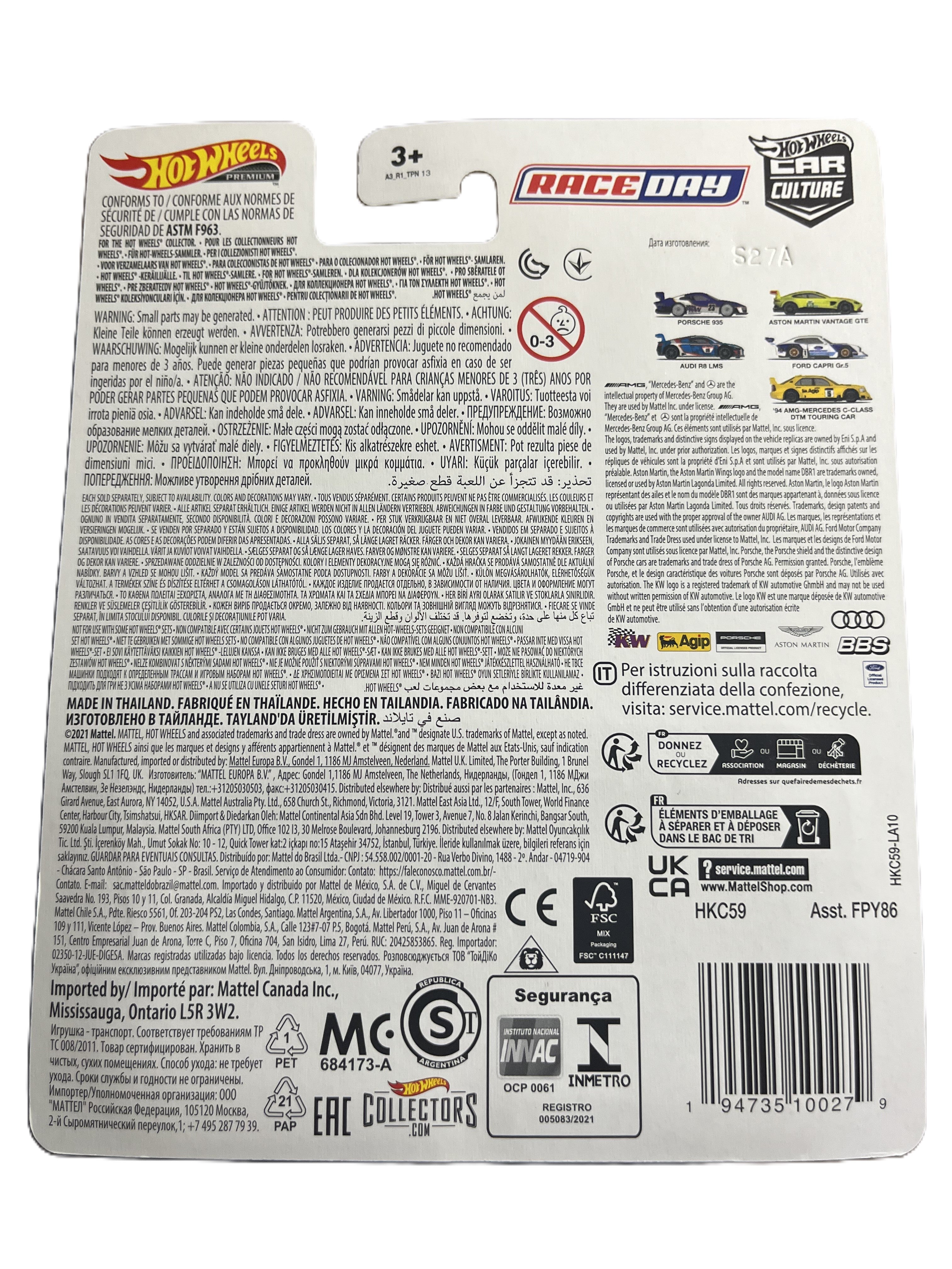 Hot Wheels HKC59 - Porsche 935 - Race Day 1/5 - Premium
