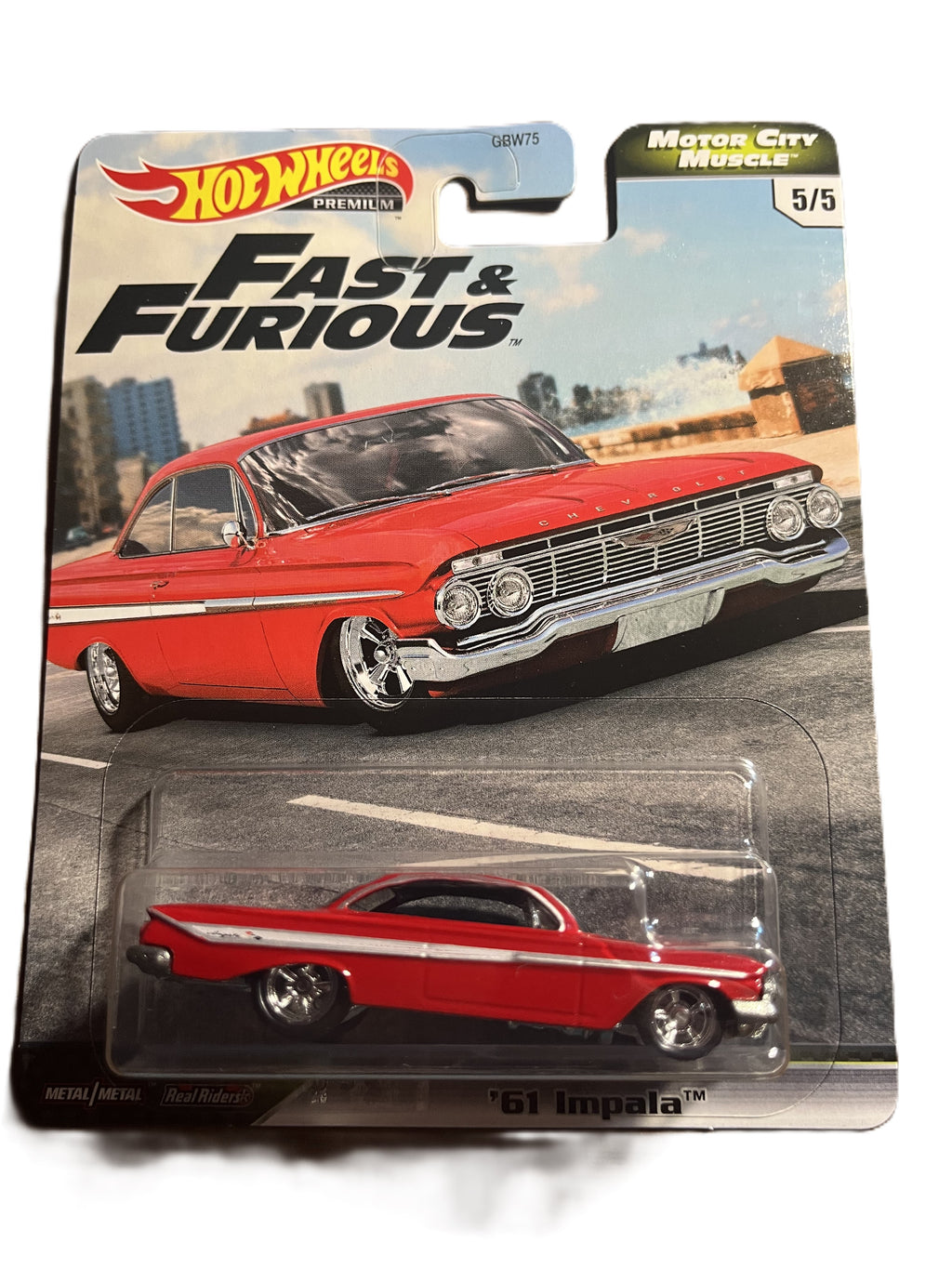 Hot Wheels GJR69 - 61 Impala - Fast & Furious - Motor City Muscle 5/5 - Premium