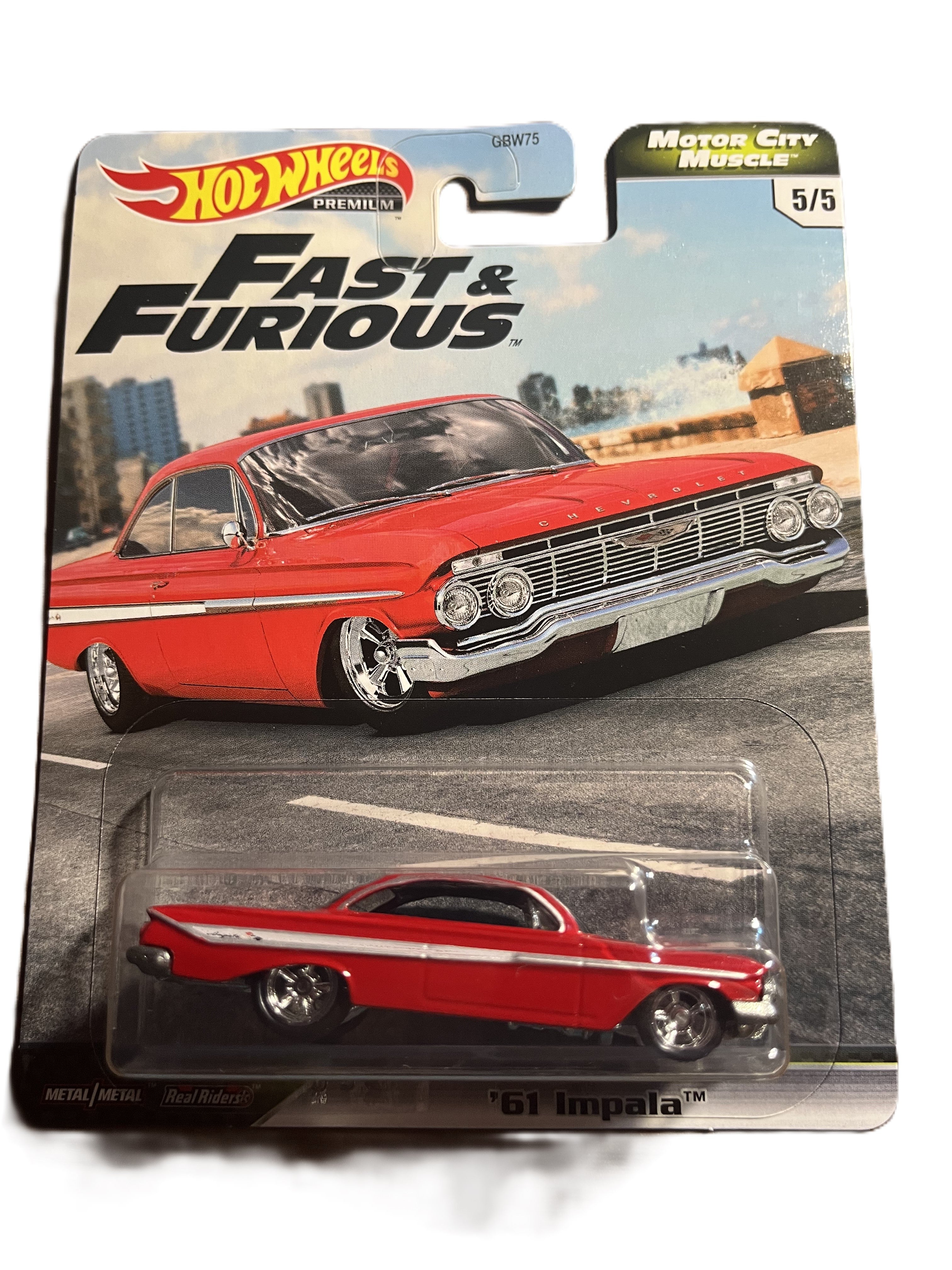 Hot Wheels GJR69 - 61 Impala - Fast & Furious - Motor City Muscle 5/5 - Premium