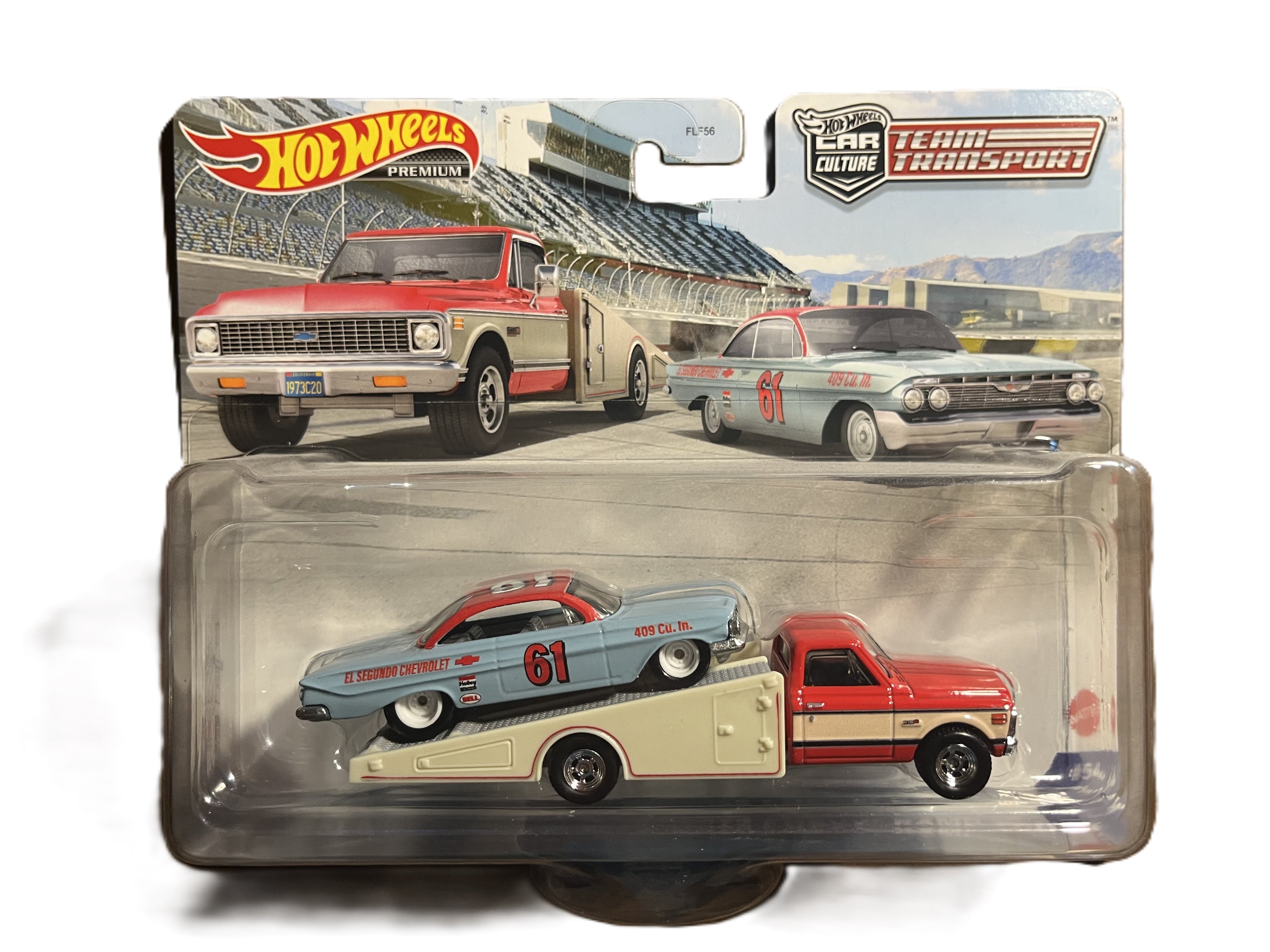 Hot Wheels HKF40 - 61 Impala - 72 Chevy Ramp Truck - Team Transporter 54 - Premium