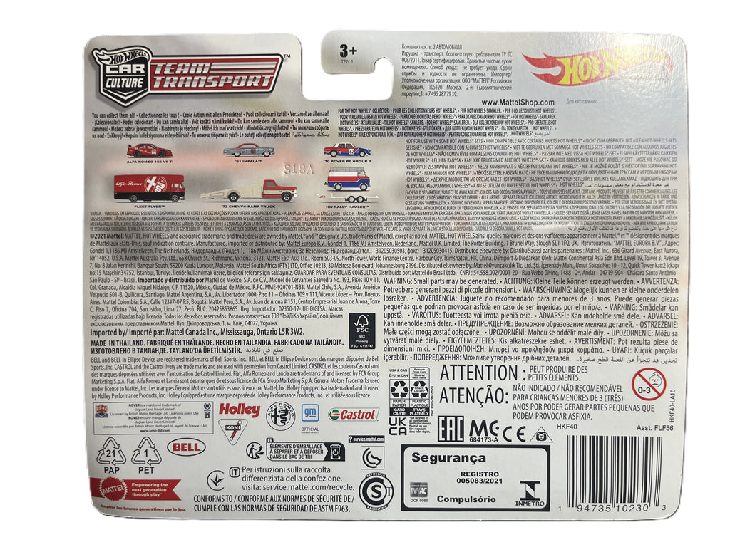 Hot Wheels HKF40 - 61 Impala - 72 Chevy Ramp Truck - Team Transporter 54 - Premium
