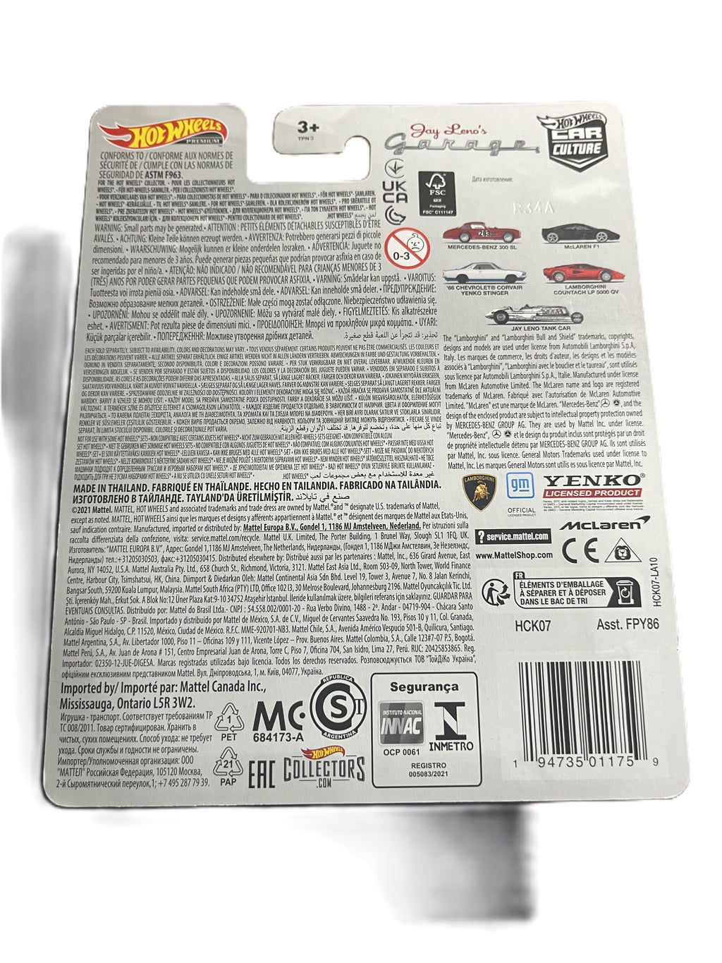 Hot Wheels HCK07 - Mercedes-Benz 300 SL - Jay Lenos Garage 1/5 - Premium