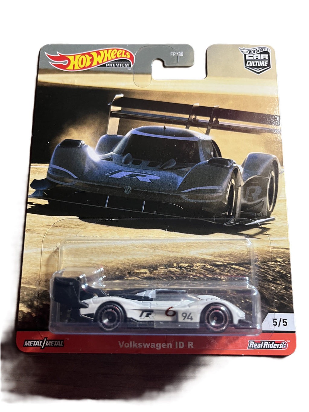 Hot Wheels GJP92 - Volkswagen ID R - Thrill Climbers 5/5 - Premium - leichter Blister schaden