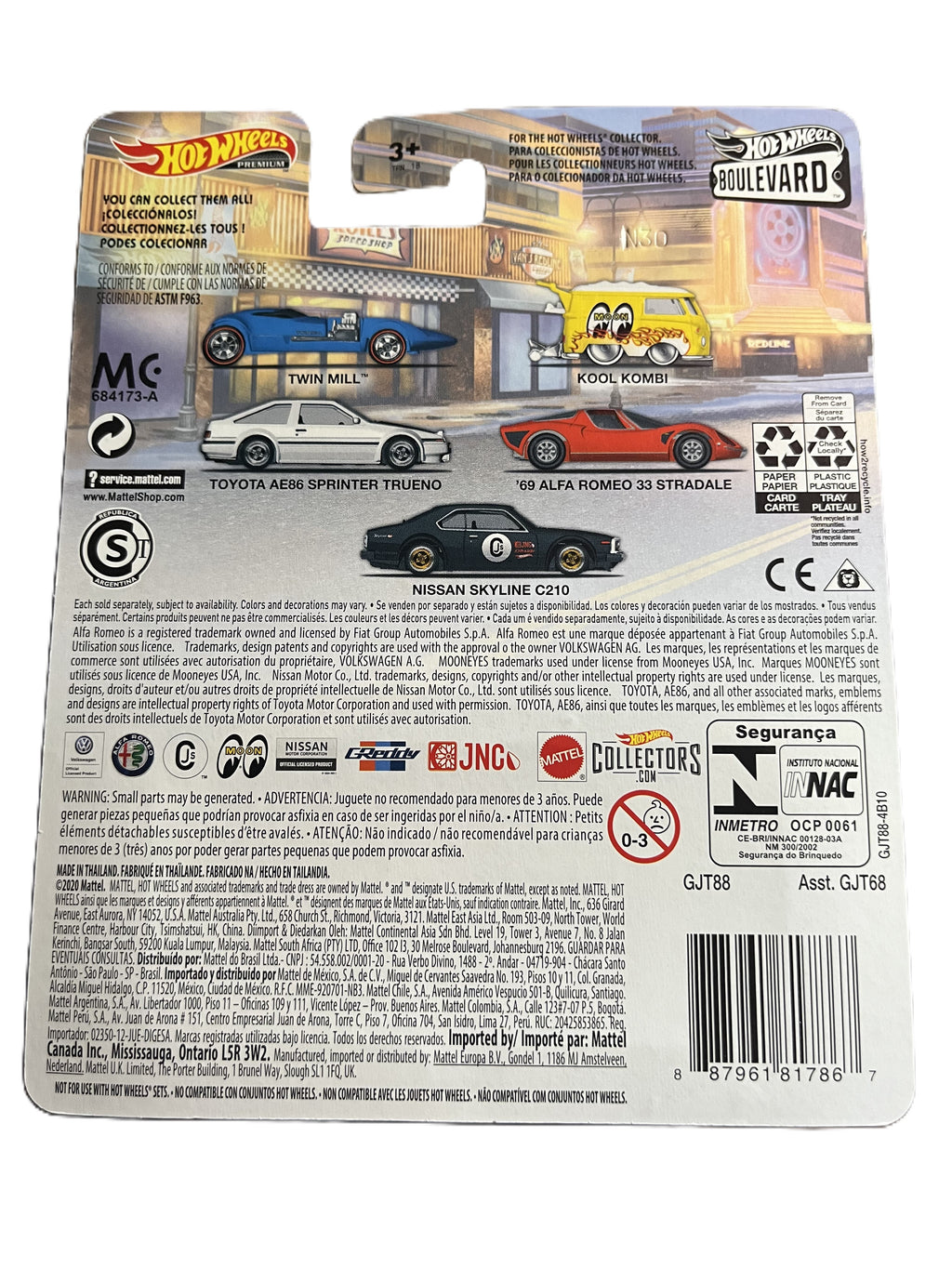 Hot Wheels GJT88 - Rwin Mill - Boulevard 16 - Premium