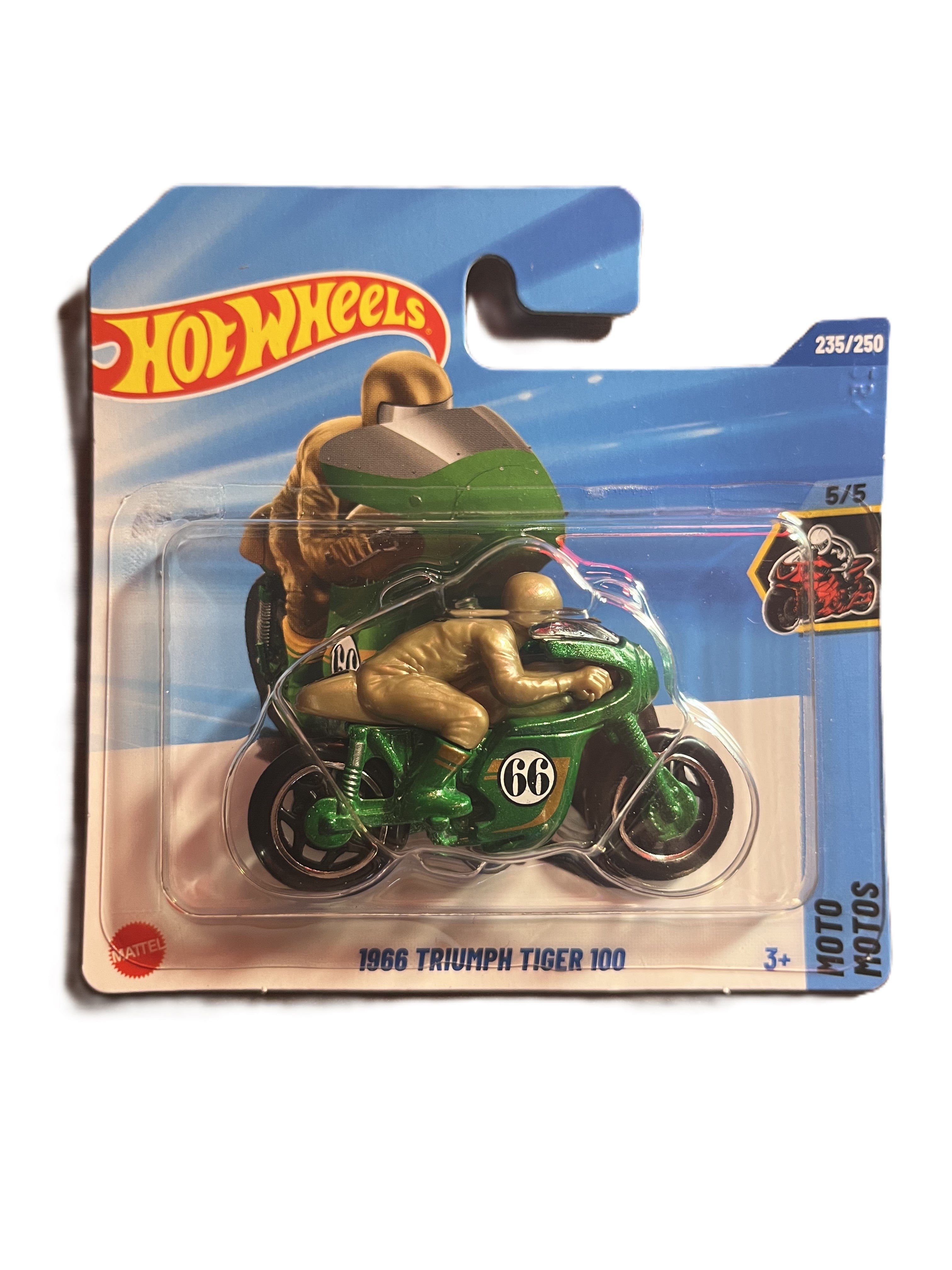 Hot Wheels JBC32 - 1966 Triumph Tiger 100 - Treasure Hunt - short Card - 2025