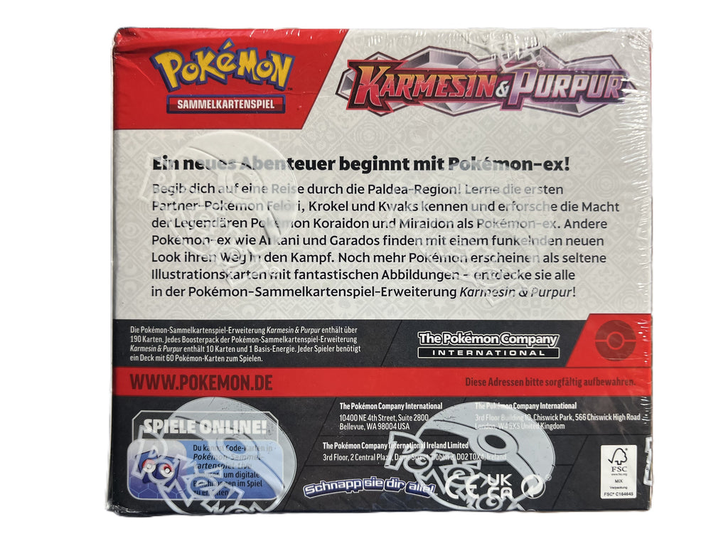 Pokemon - Karmesin & Purpur SV1DE Display (36 Booster) (deutsch)